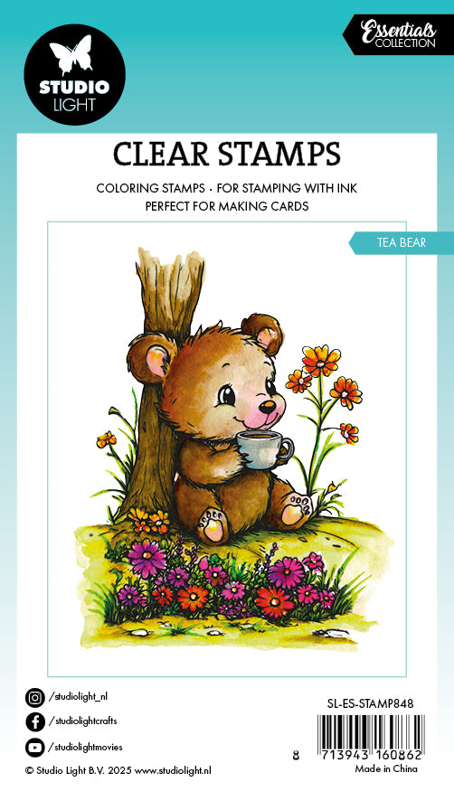 SL Clear Stamp Tea Bear Essentials 1 Pieces