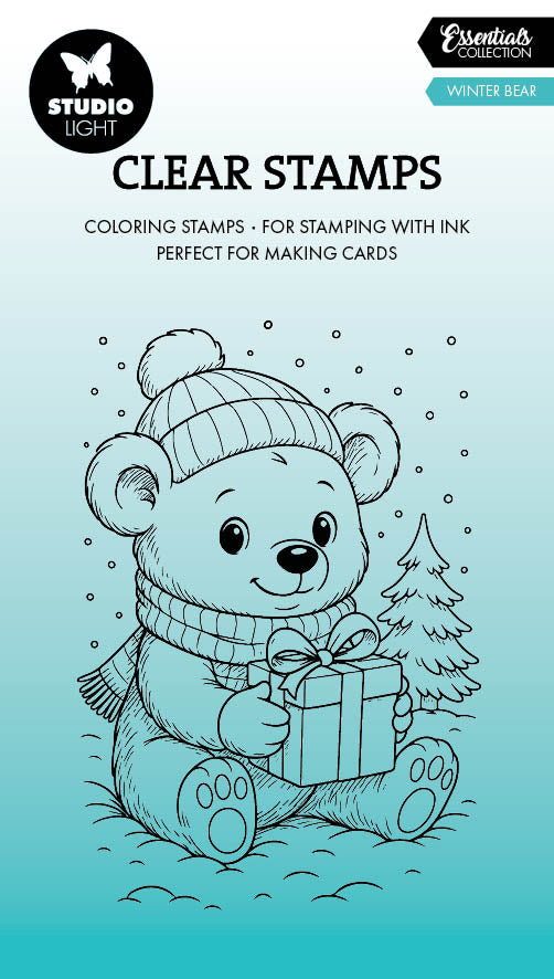 SL Clear Stamp Winter bear Essentials 74x105x1mm 1 Pieces