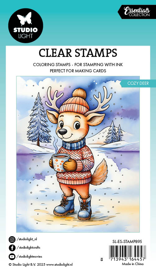 SL Clear Stamp Cozy deer Essentials 74x105x1mm 1 Pieces