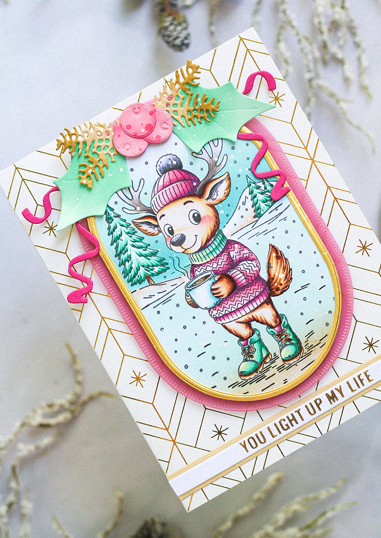 SL Clear Stamp Cozy deer Essentials 74x105x1mm 1 Pieces