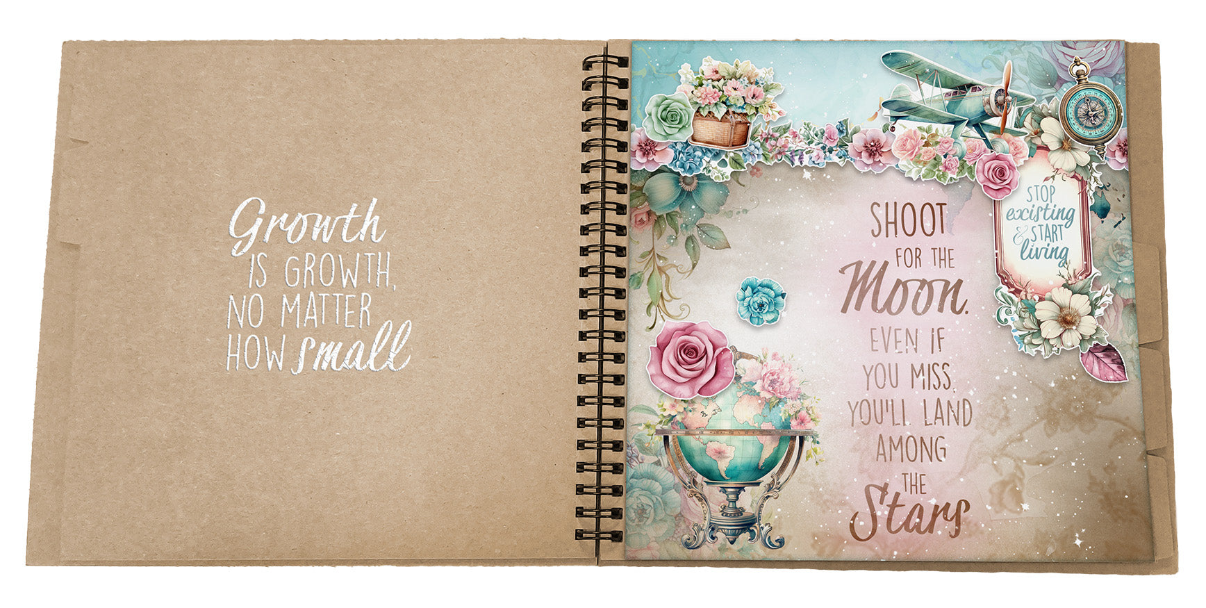 SL Designer Paper Pad Paper & Elements - Vintage Voyage Essentials 36 Sheets