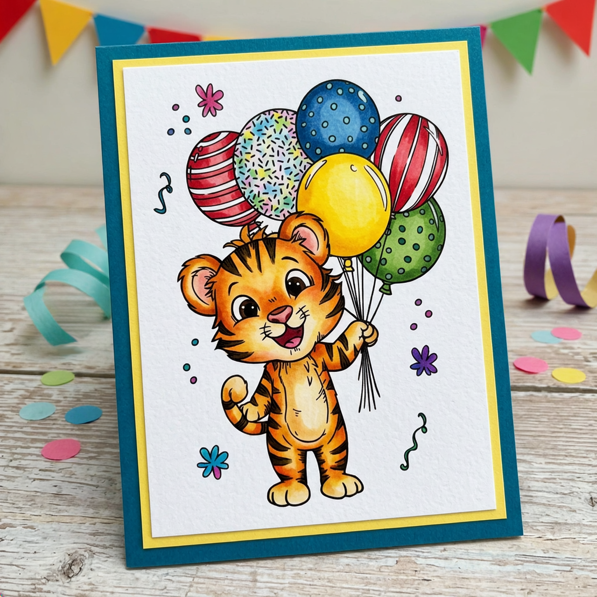 SL Clear Stamps Wild Party - Tiger Essentials 1 Piece
