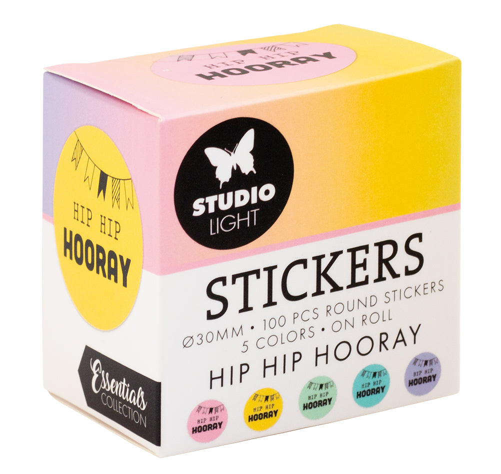 SL Stickers Hip Hip Hooray Essentials ø30mm 100 PC