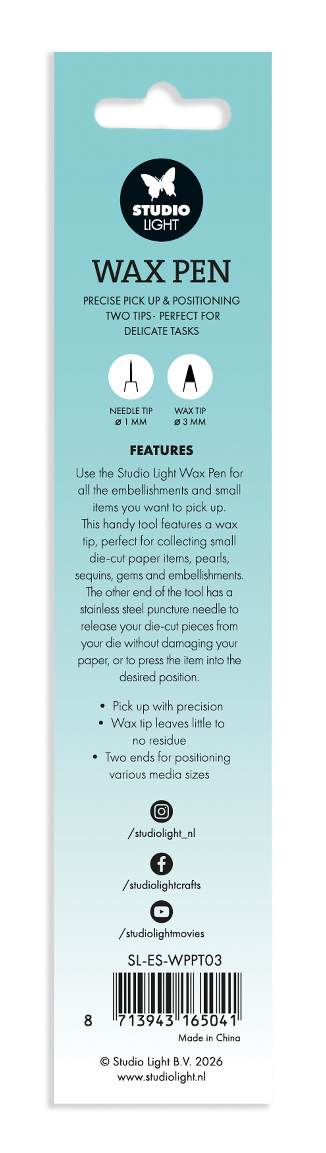 SL Wax Pen Pick-Tool Soft Grip Essentials Tools 1 Piece