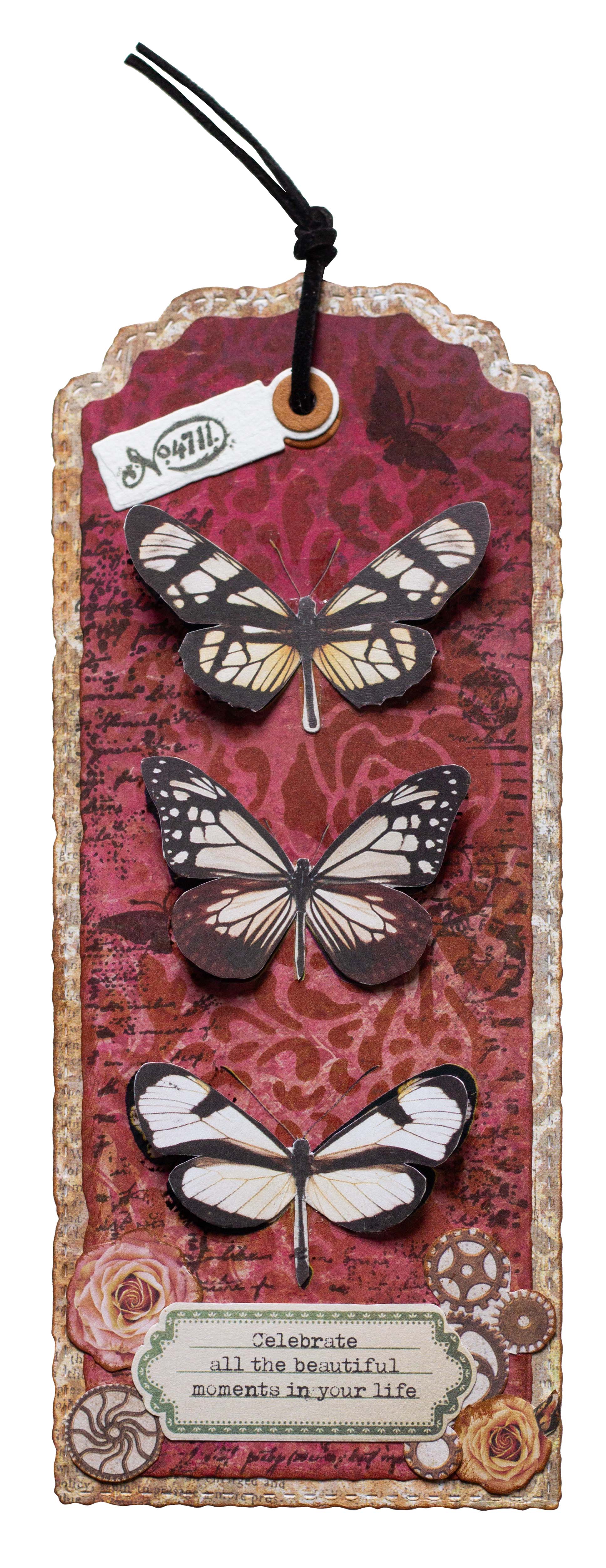 SL Mask Vintage roses Grunge Collection 100x150x1mm 1 Pieces