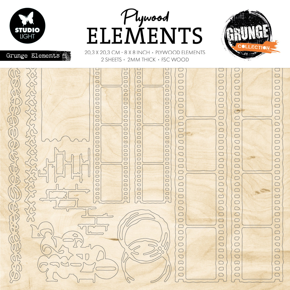 SL Plywood Elements Grunge Elements Grunge Collection 2 PC