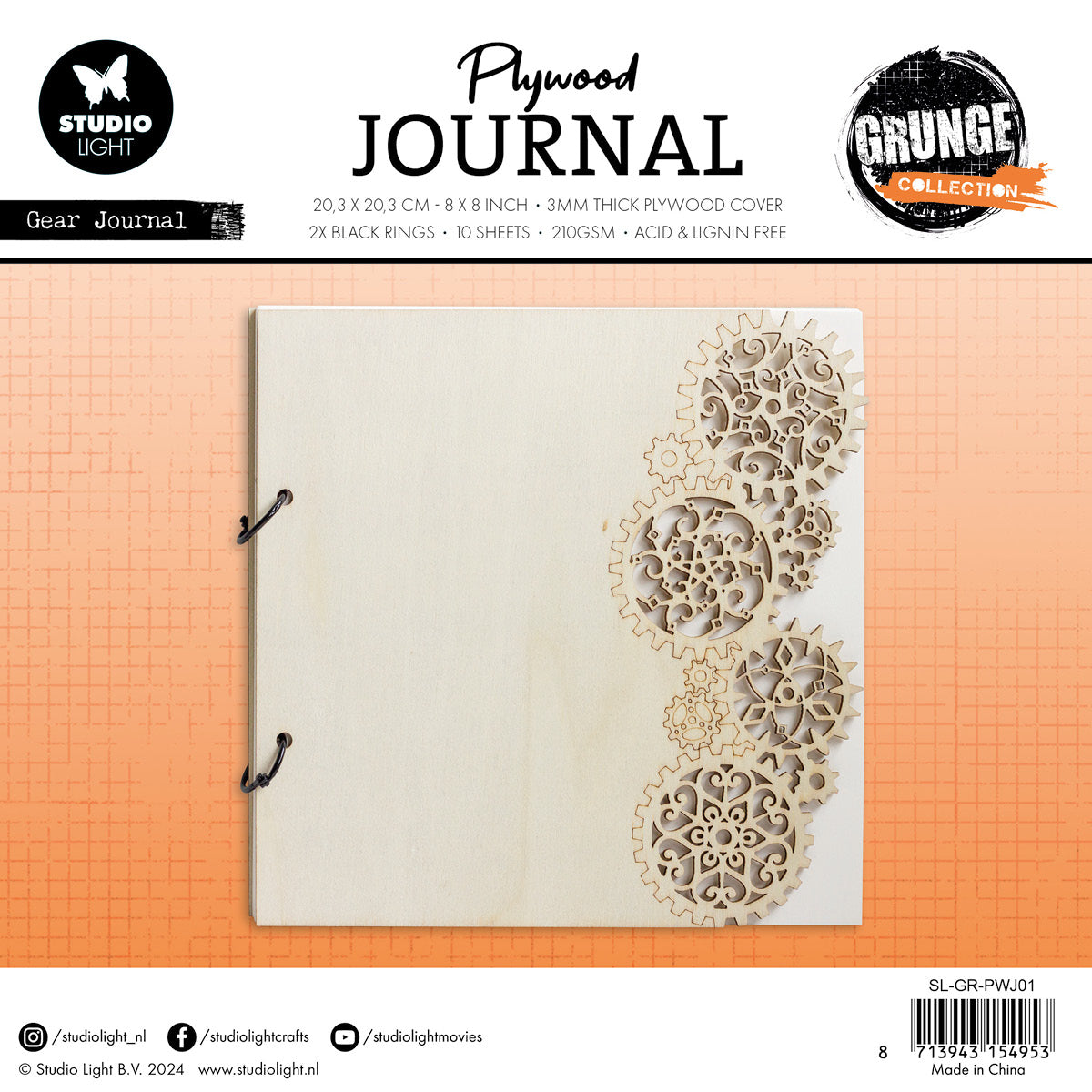 SL Plywood Journal Gear Journal Grunge Collection 14 PC