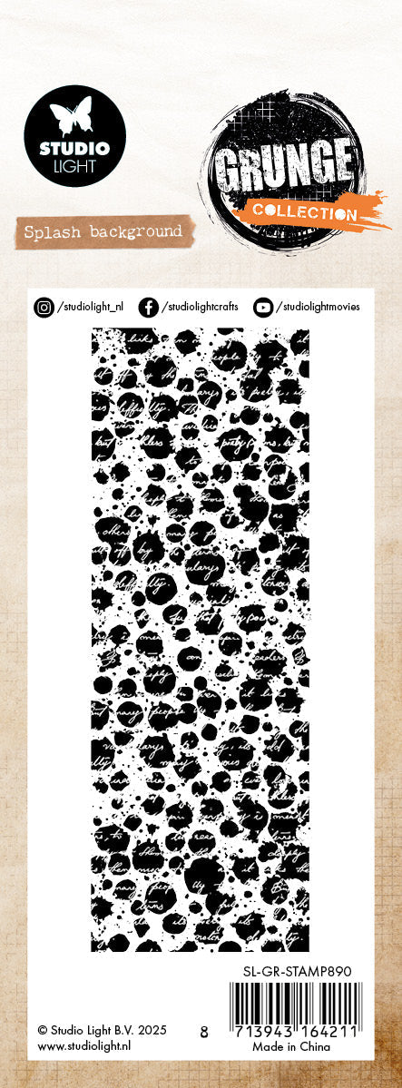 SL Clear Stamp Splash background Grunge Collection 72x193,6x3mm 1 Pieces