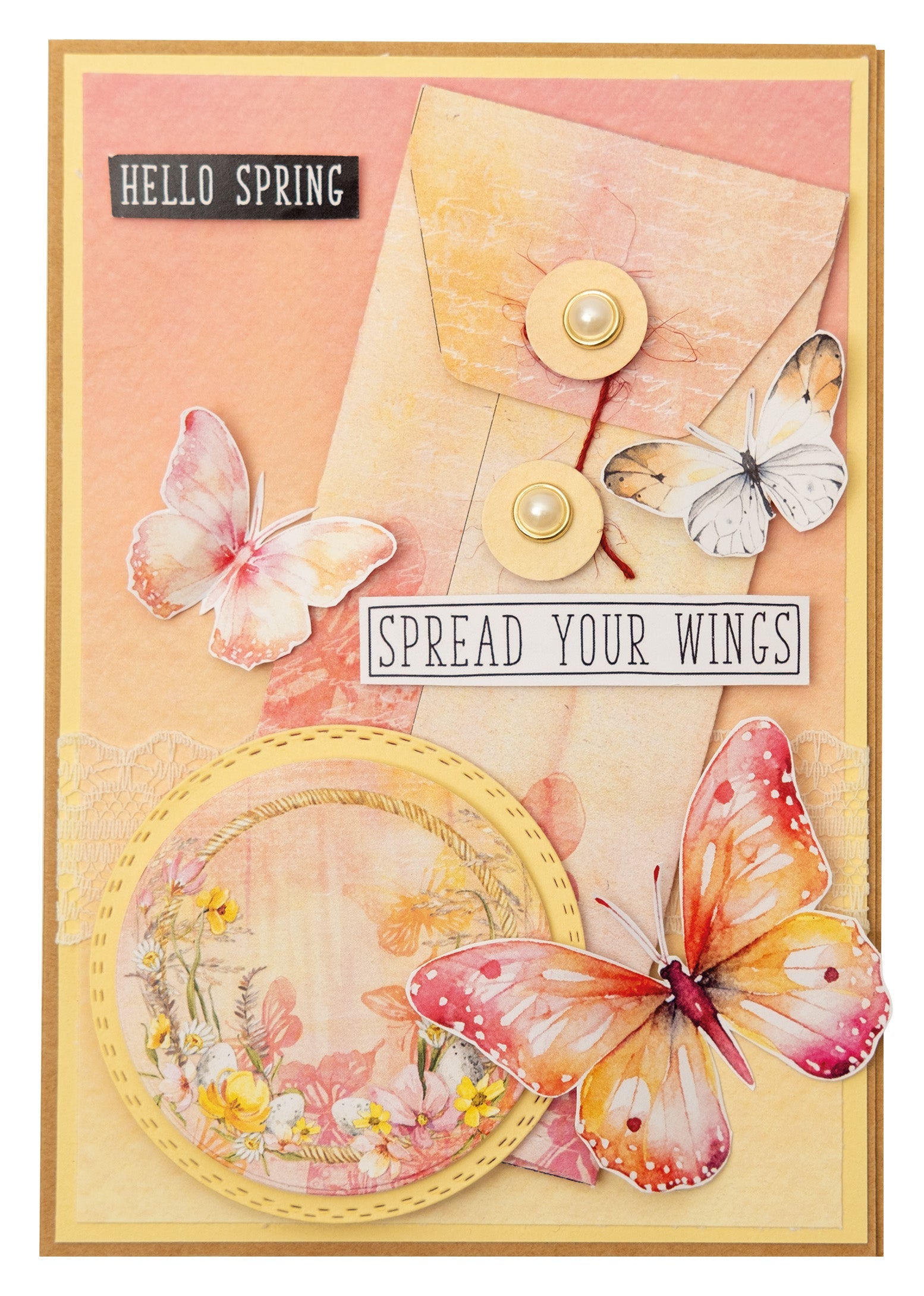 SL Die-Cut Paper Pad Paper Elements Spring Meadow 20 SH