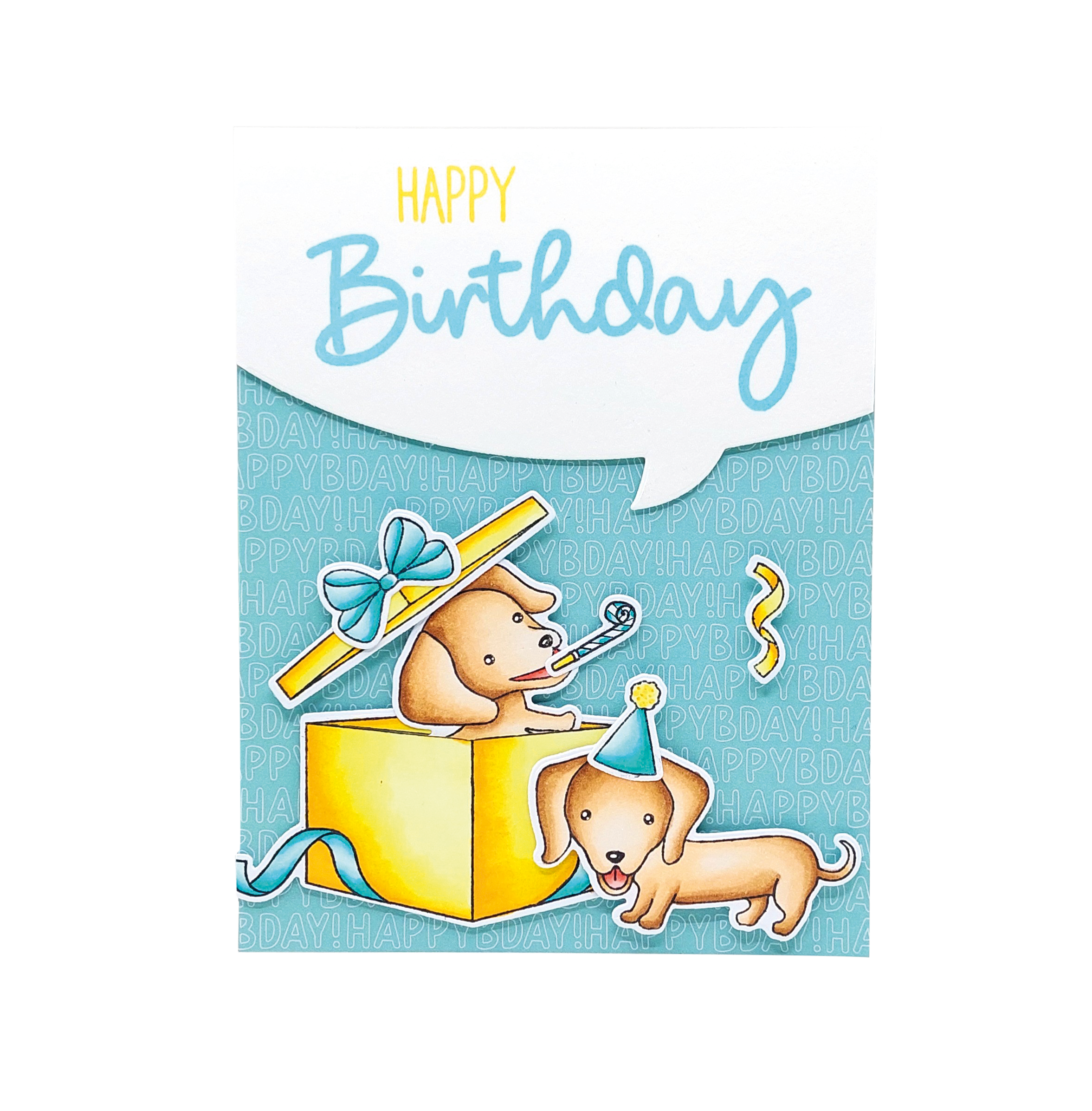 SL Stamp & Cutting Die Happy Birthday Sweet Stories 4 PC