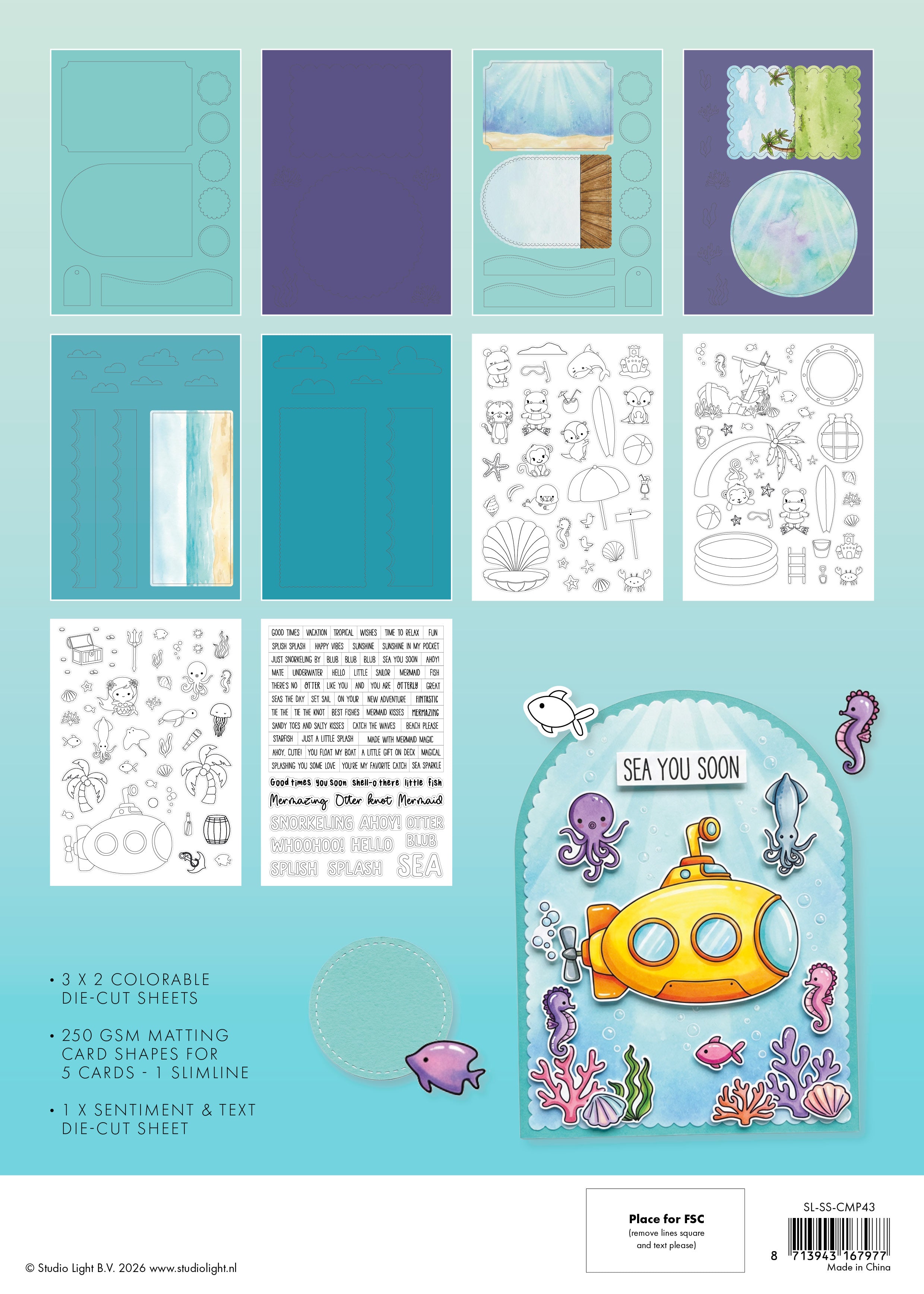 SL Card Making Pad Summer Sweet Stories 13 Sheets