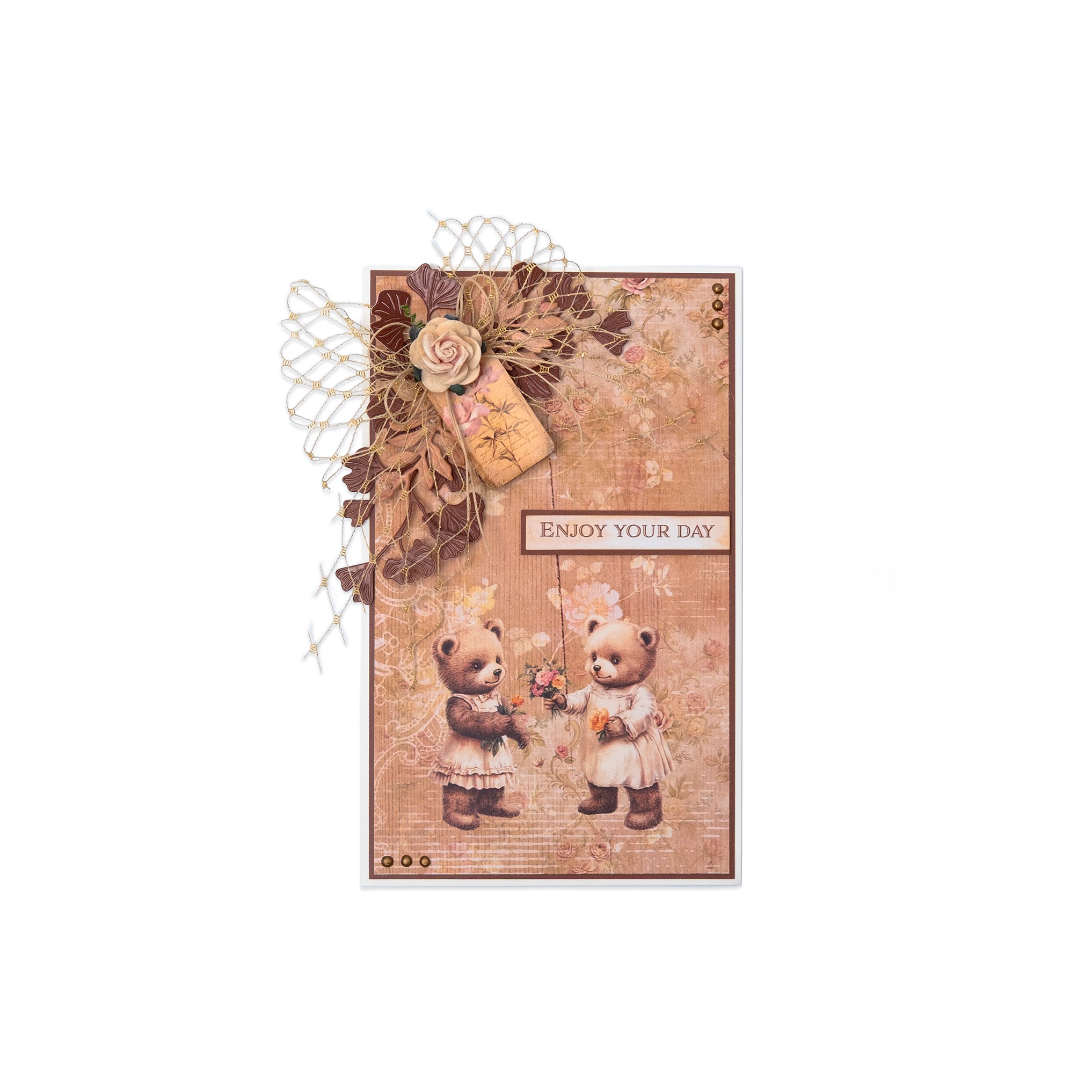 SL Design Paper Pad 12 Patterns Teddy's Tea Time 36 Sheets