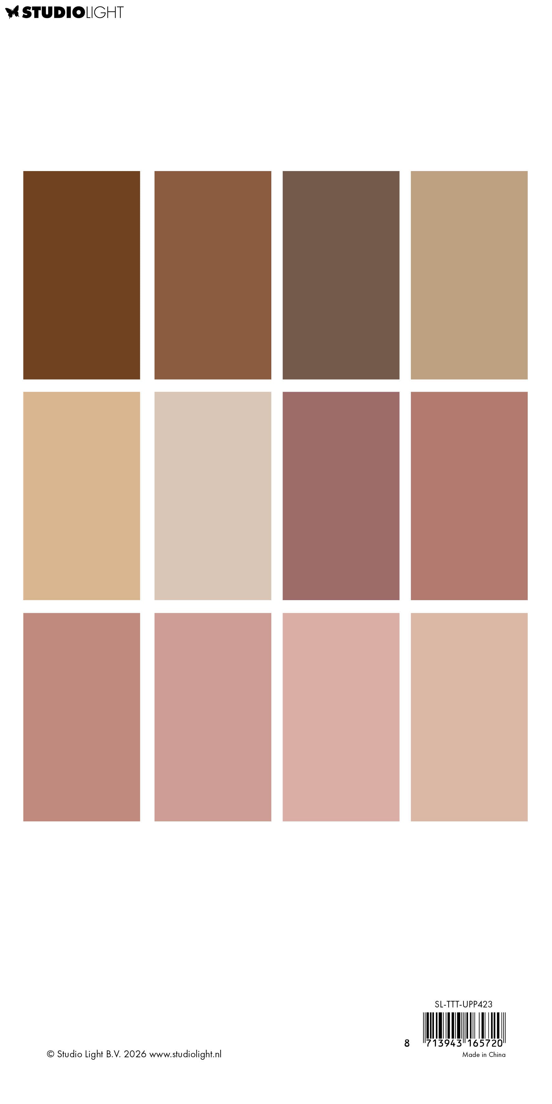 SL Uni Paper Pad 12 Colors Teddy's Tea Time 24 Sheets