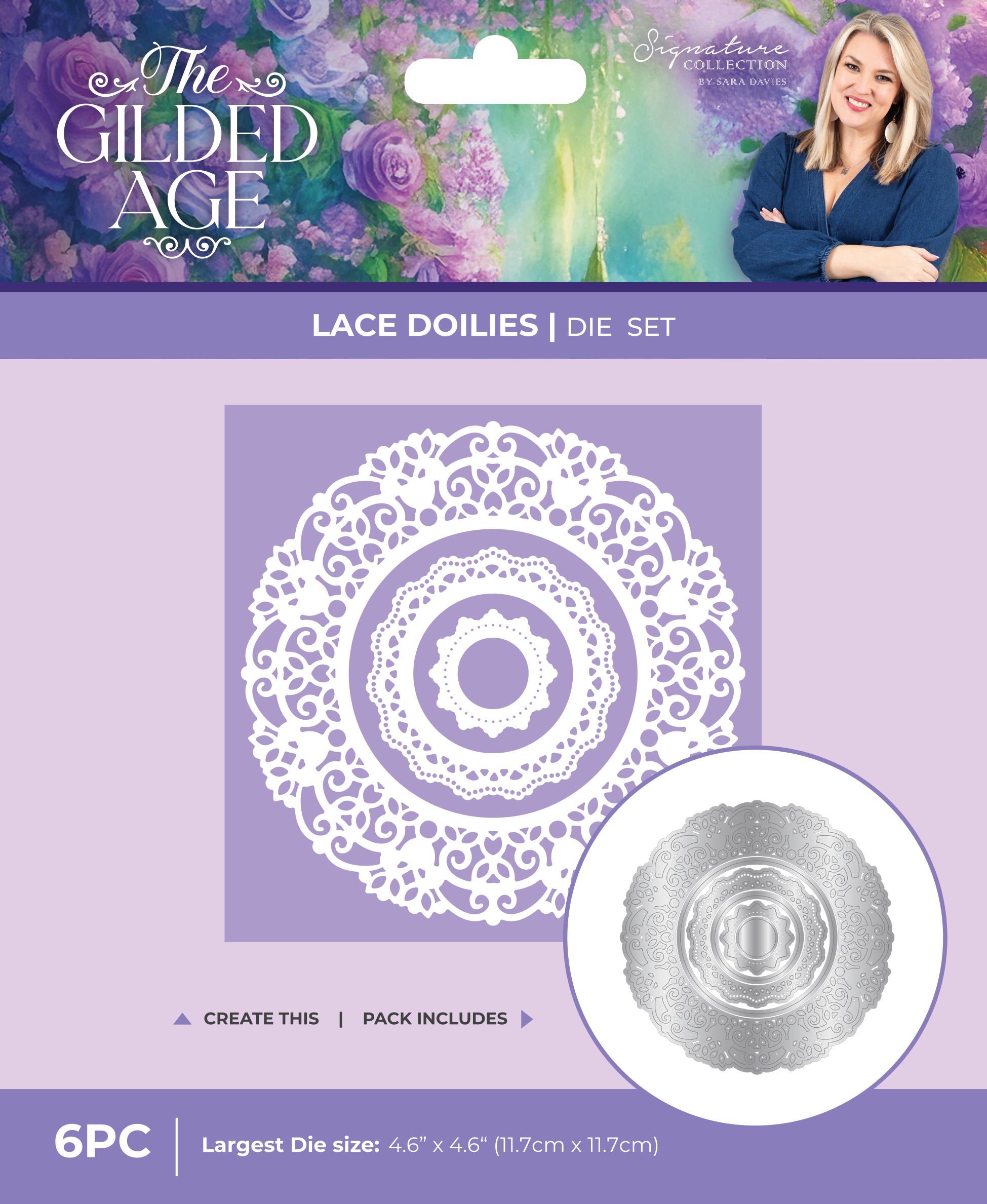 Sara Signature The Gilded Age Metal Dies - Lace Doilies