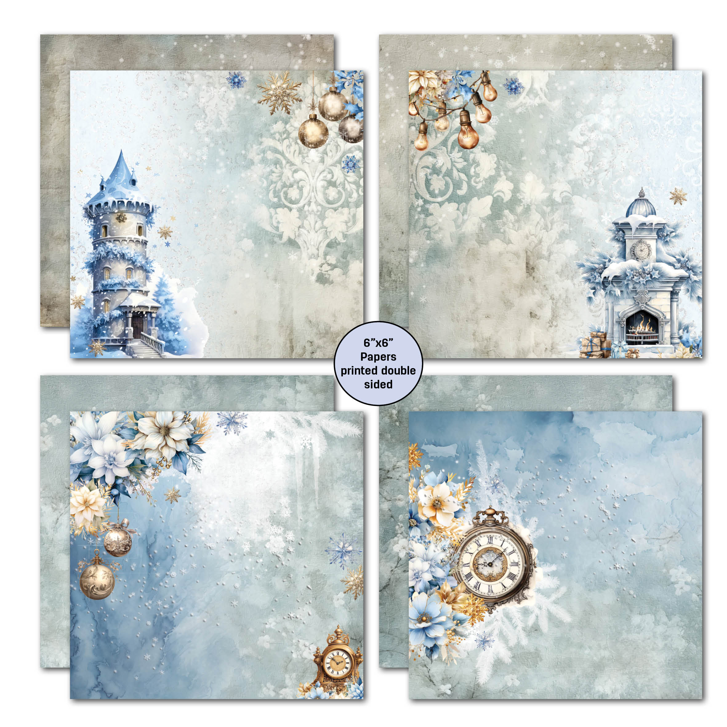 3Quarter Designs Snowflake Season 6x6 Paper Pack