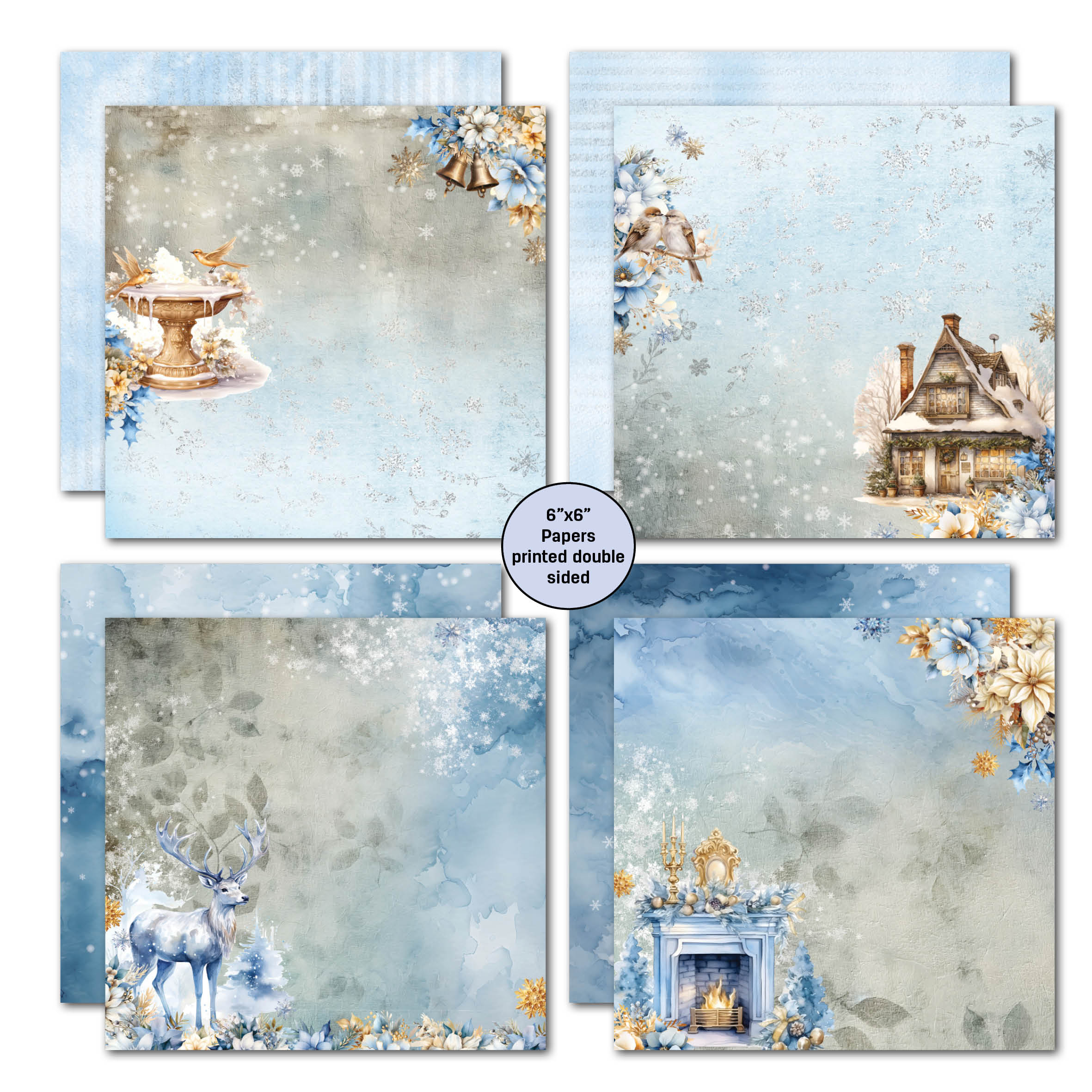 3Quarter Designs Snowflake Season 6x6 Paper Pack