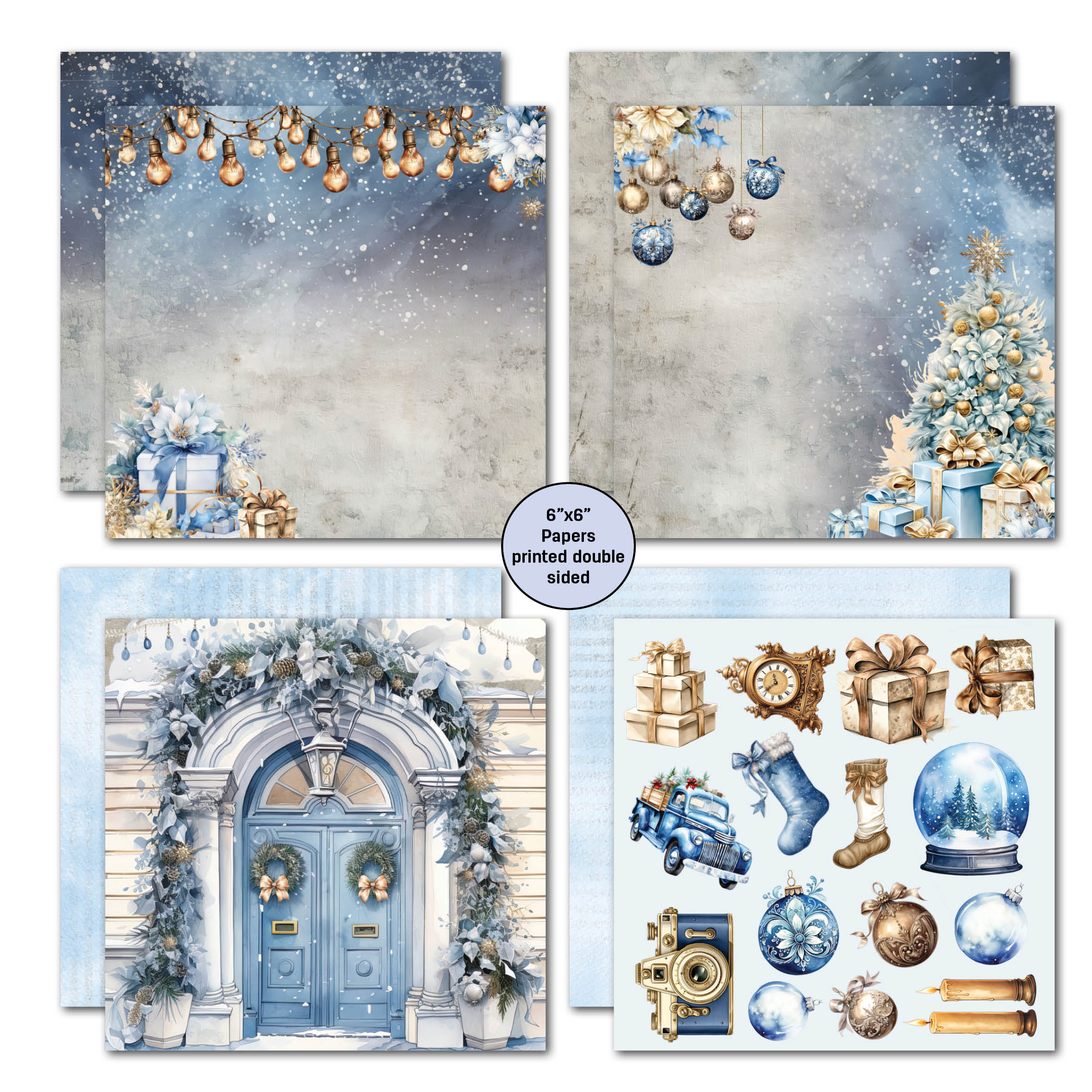 3Quarter Designs Snowflake Season 6x6 Paper Pack