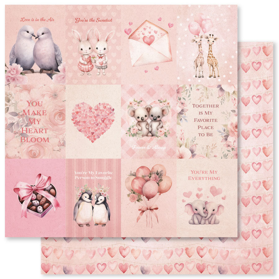 Sweet Valentine E 12 x 12 Paper (12 pc Bulk Pack) 33333