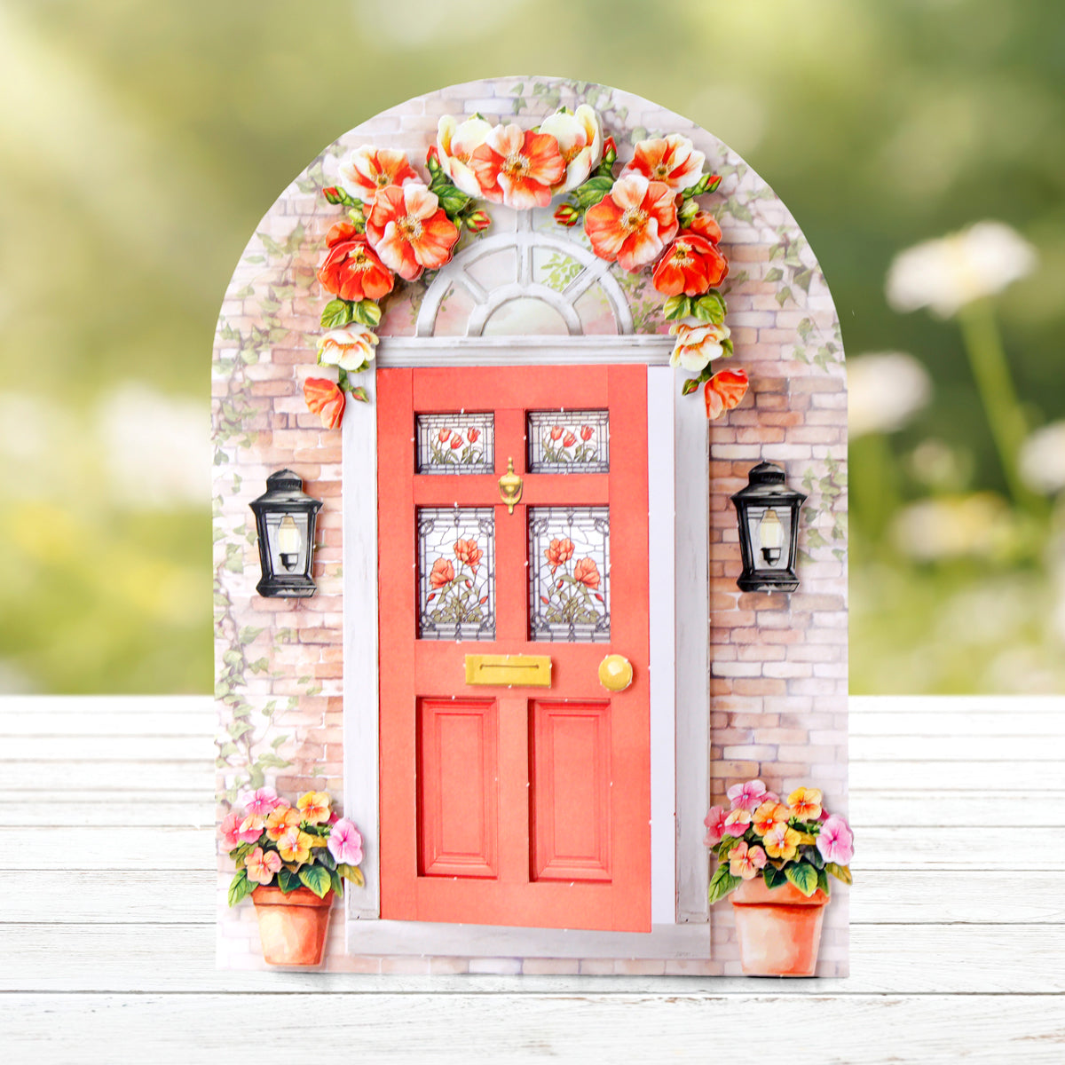 Arched Floral Windows & Doors, Card Making Kit