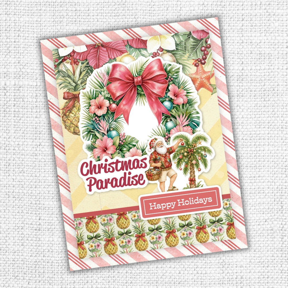 Christmas in Paradise 6x8" Tags & Tickets Embossed Die Cuts 36970