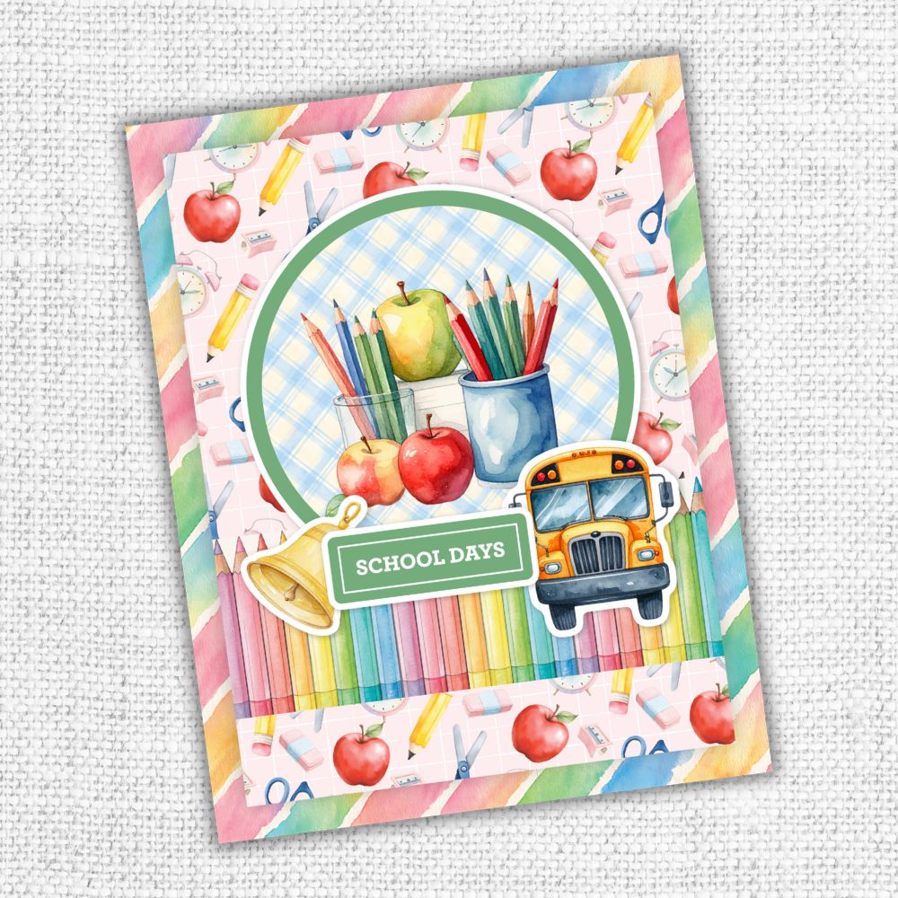 School Days 6 x 8" Embossed Die Cuts 36493