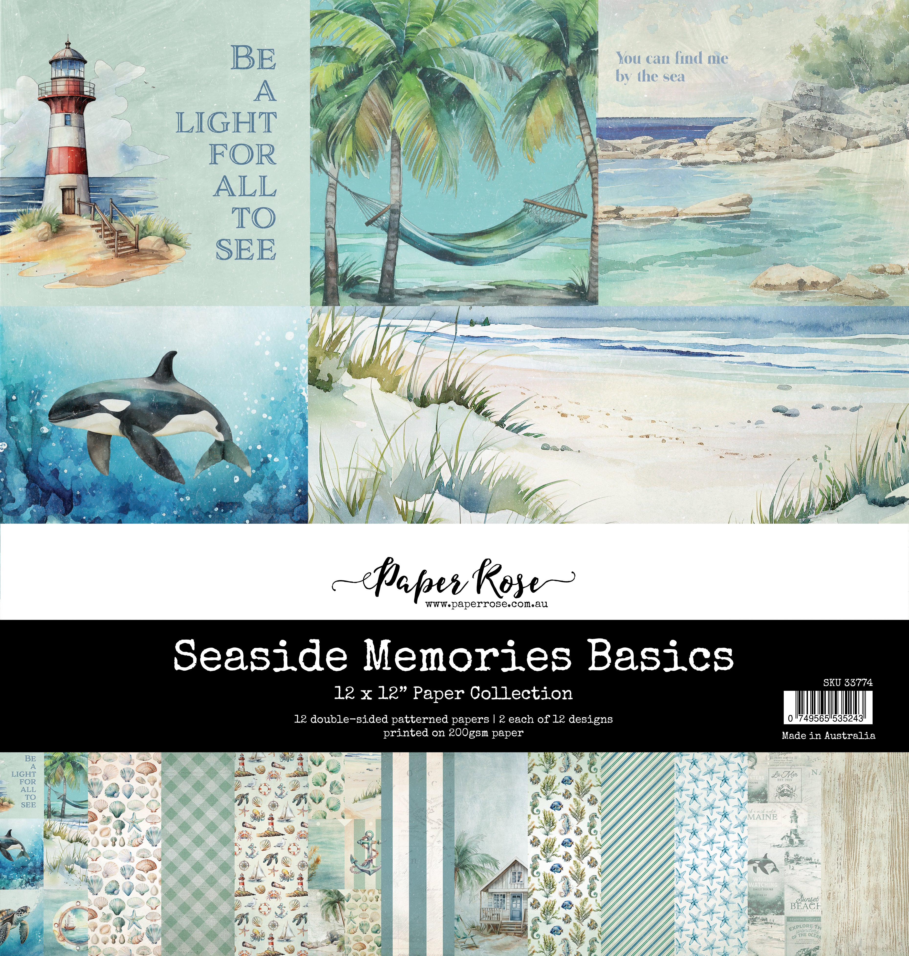 Seaside Memories Basics 12x12 Paper Collection 33774