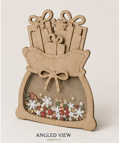 CrafTreat 3D Shaker Chipboards - Santa Bag