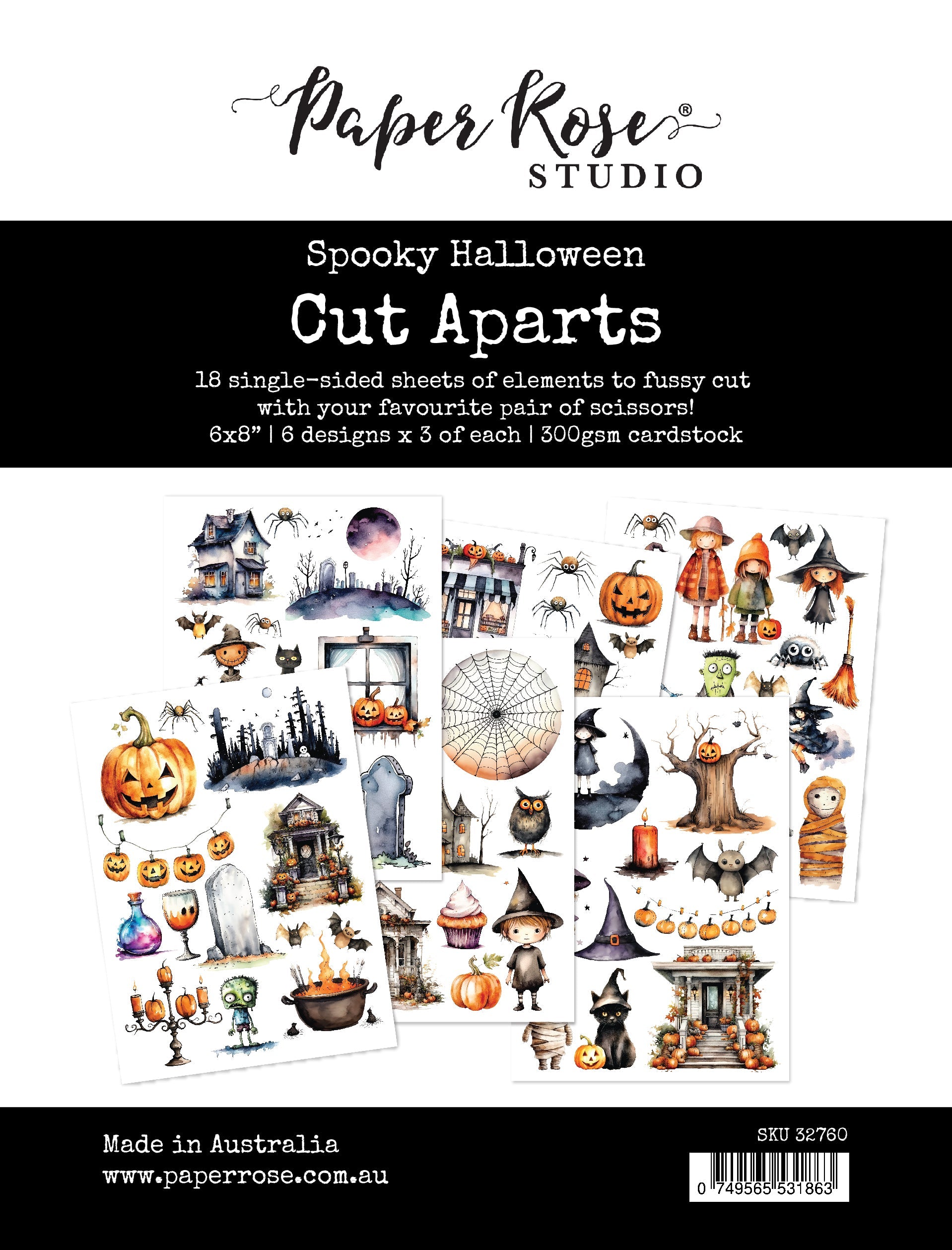 Spooky Halloween Cut Aparts Paper Pack 32760