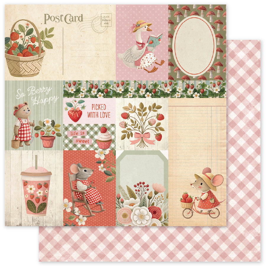 Strawberry Friends 12x12 Paper Collection 34860
