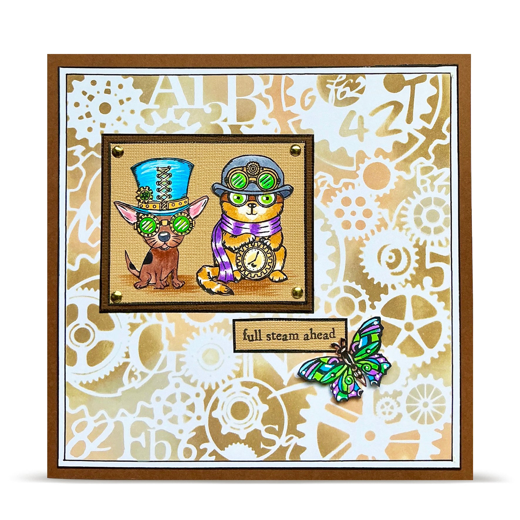AALL and Create - A6 - Stamp Set - Papillons