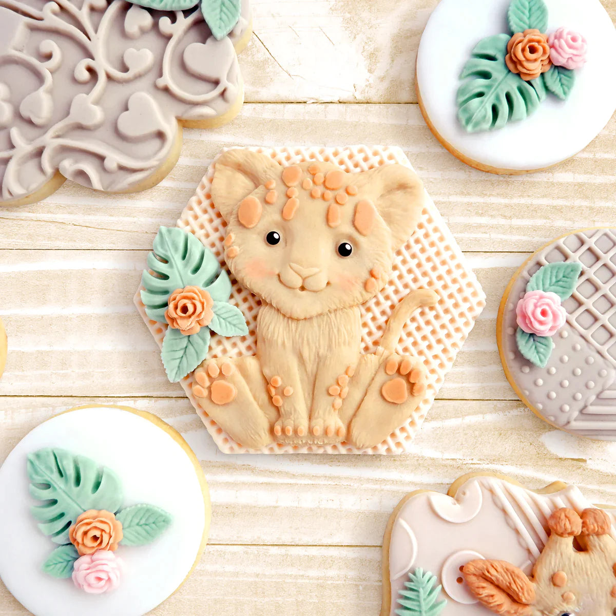 Sweet Safari Lion Cub Silicone Mould