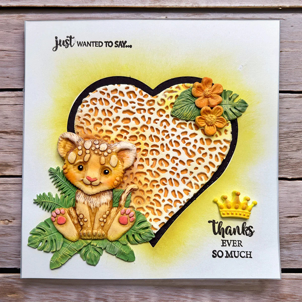 Sweet Safari Lion Cub Silicone Mould