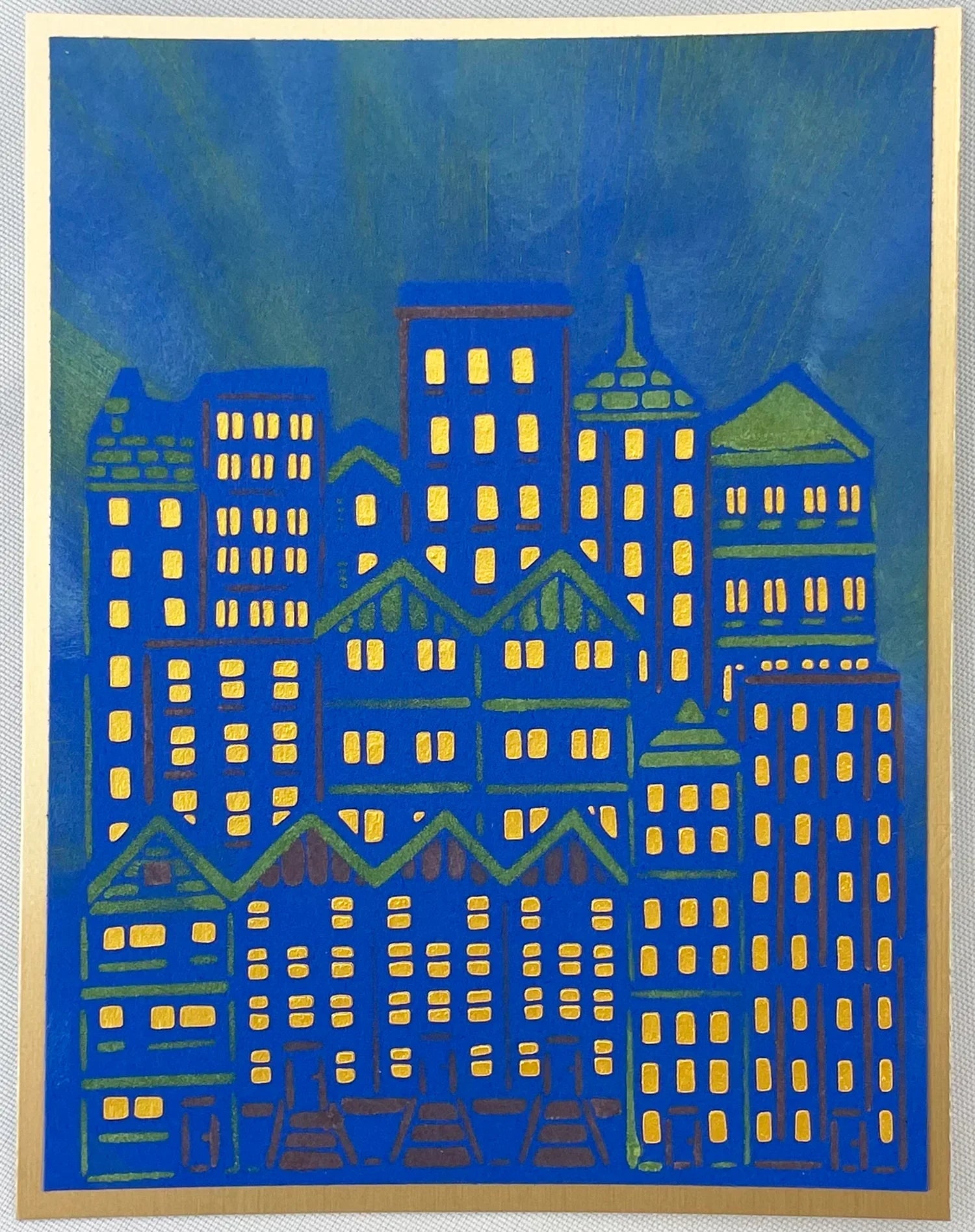 The Crafters Workshop A2 Layered Cityscape Buildings