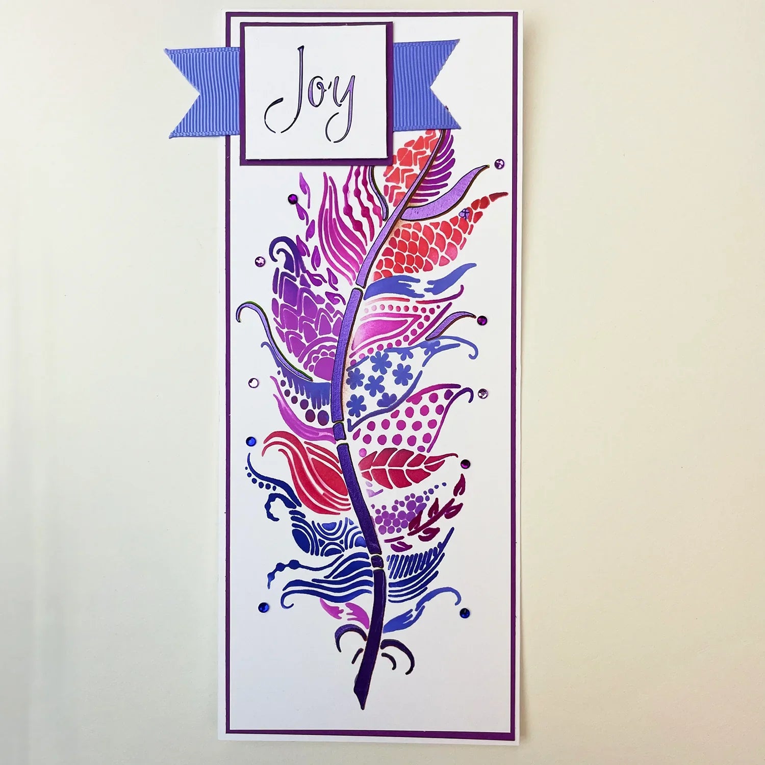 The Crafters Workshop Slimline Layered Joy Feather