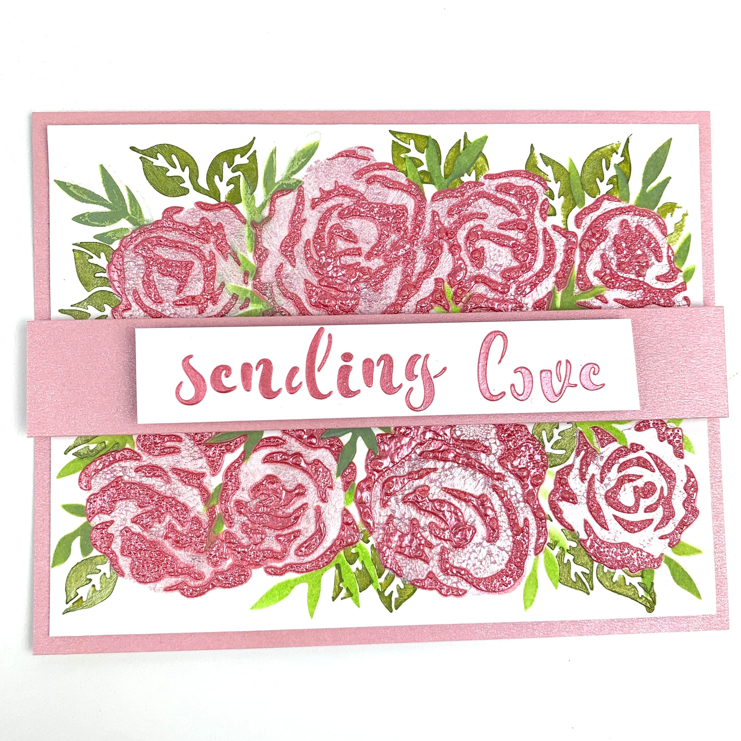 The Crafters Workshop Layered Rose Banner
