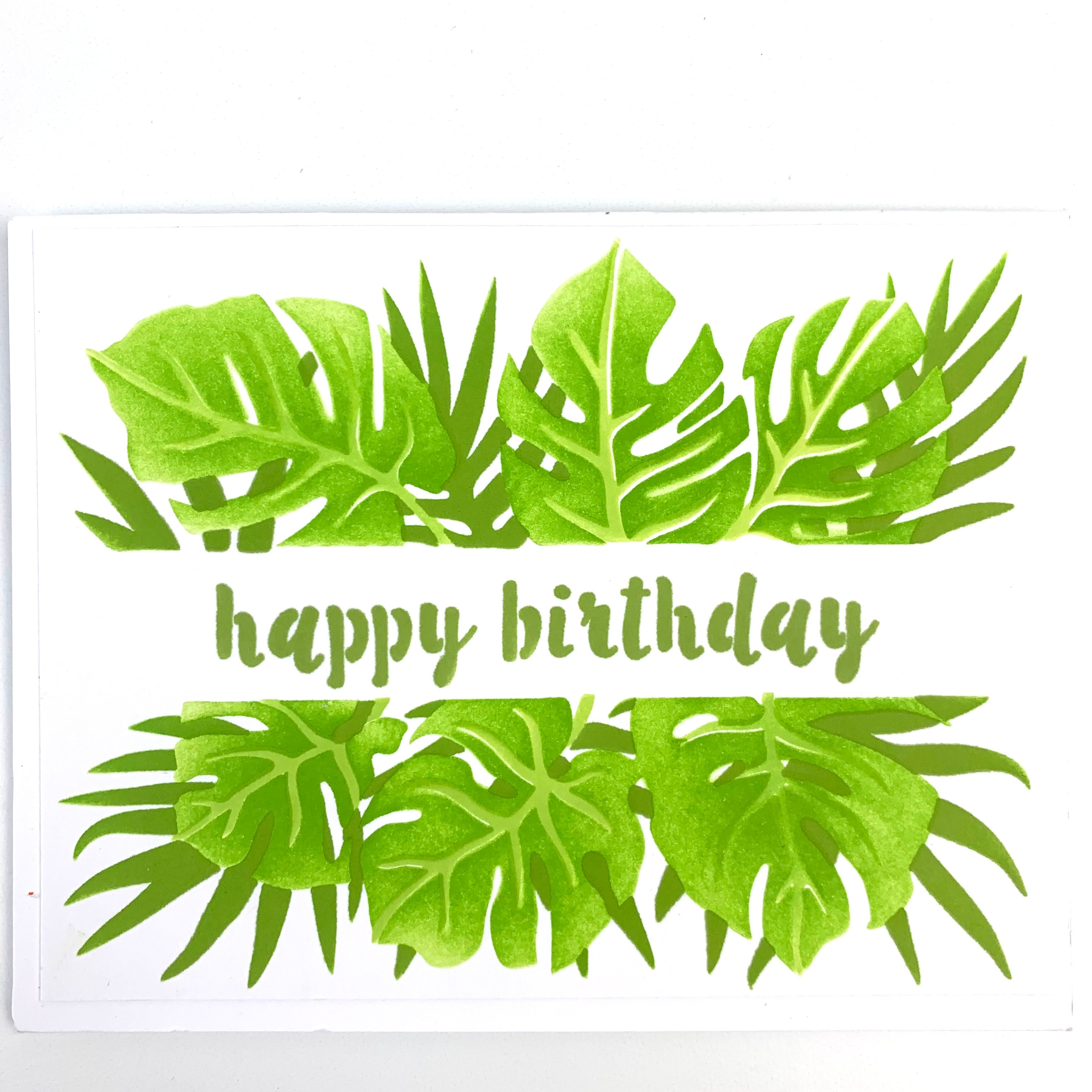 The Crafters Workshop Layered Monstera Banner
