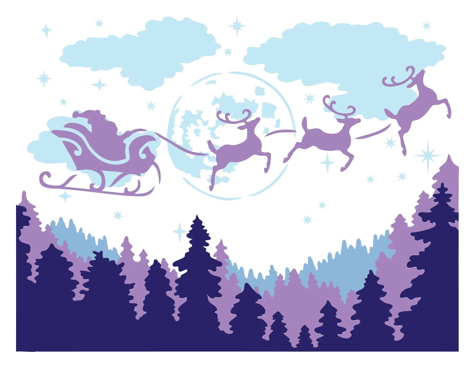 The Crafters Workshop Layered Santa Moon