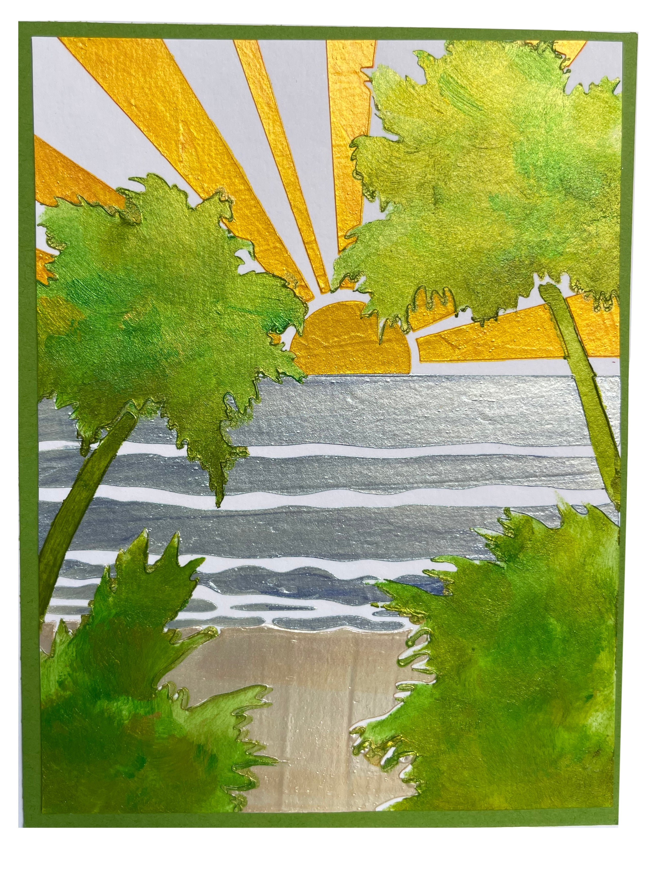 The Crafters Workshop Layered Tropical Sunset