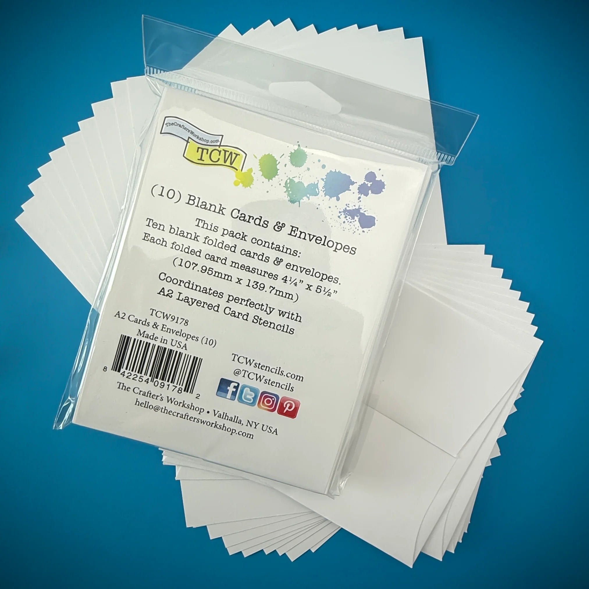The Crafters Workshop (TCW) A2 Cards & Envelopes 10-pack