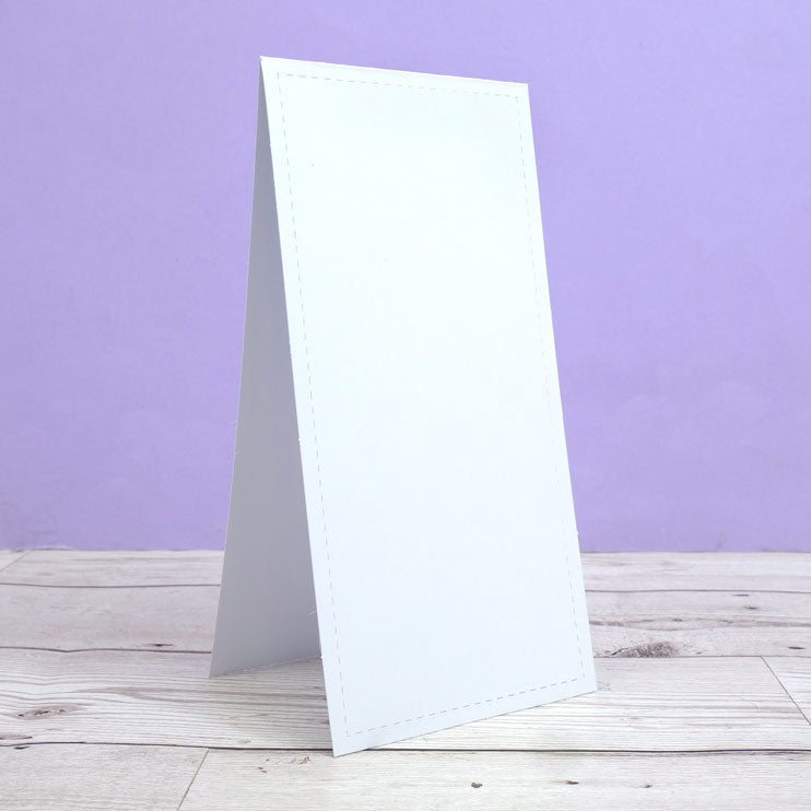 Stitched Edge Tent Fold Card Blanks & Envelopes - Size DL