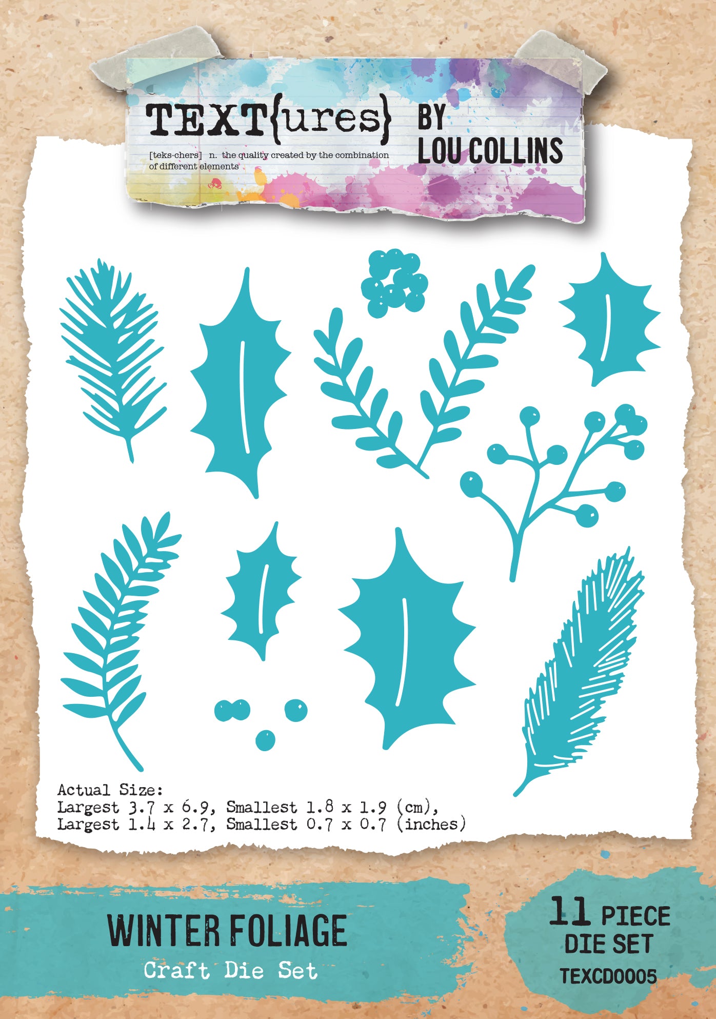 TEXT{ures} Winter Foliage Craft Die Set