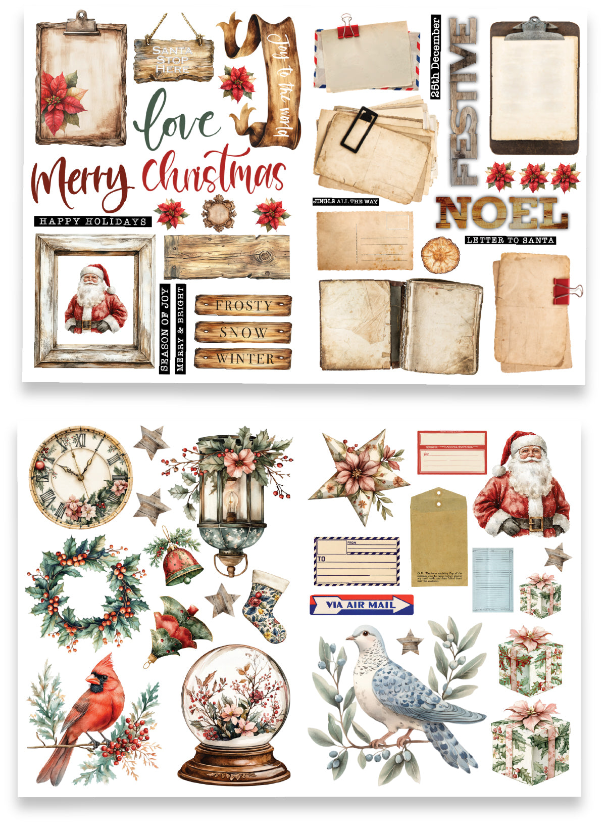 TEXT{ures} Winter in Bloom Wood & Words Laser Cuts