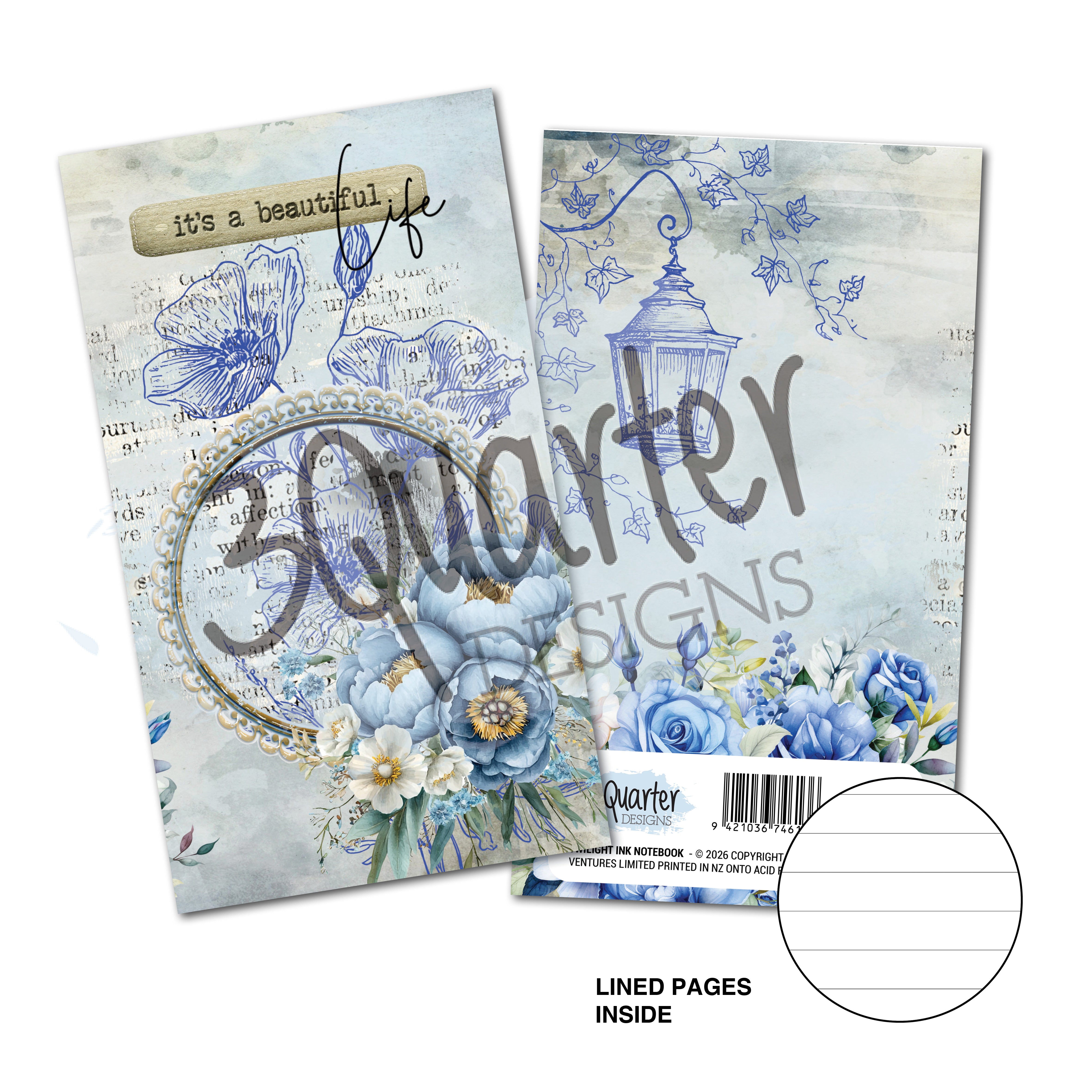 3Quarter Designs Twilight Ink - Mini Notebook