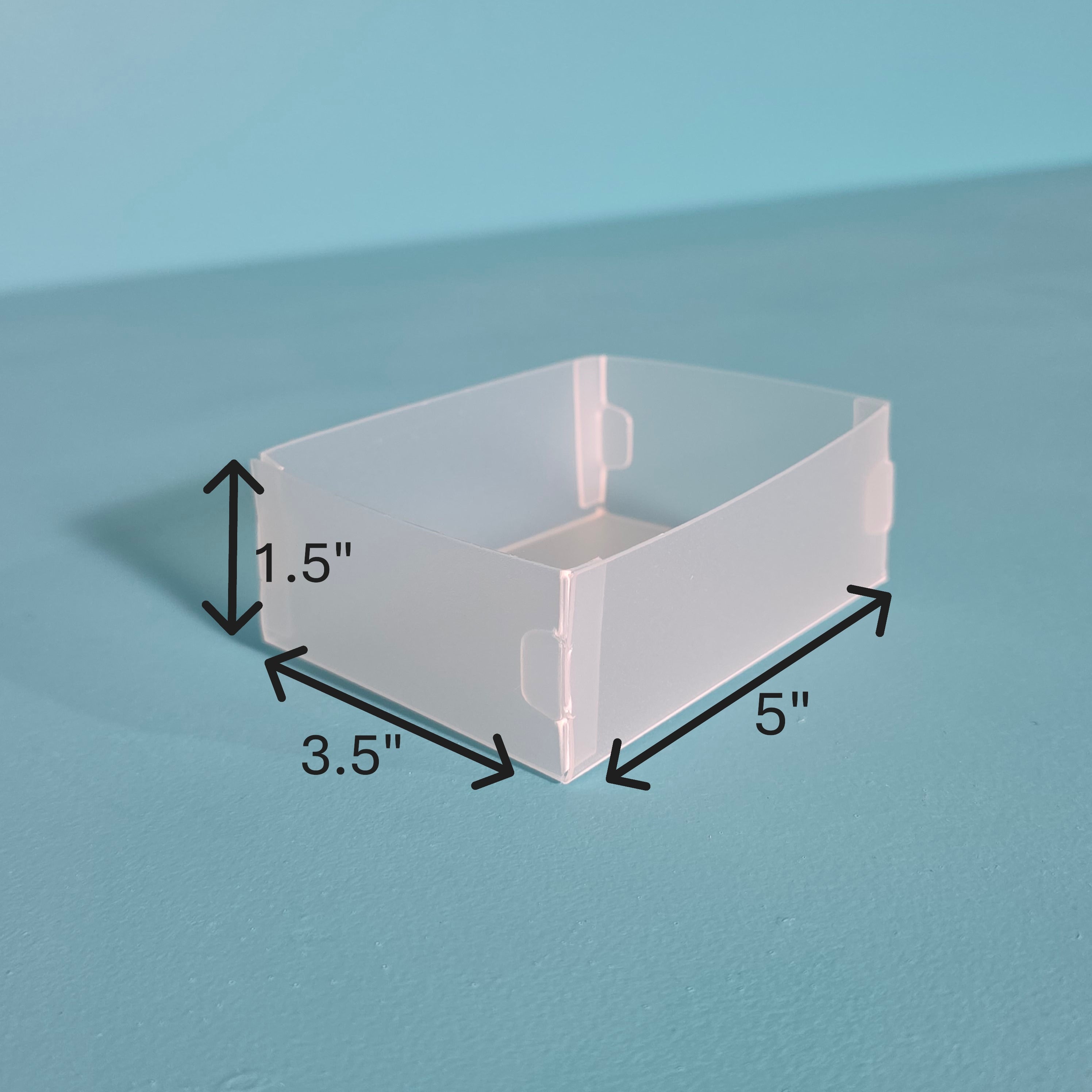 The Organized Option Basic Box "K" - 3.5" W x 5.0" L x 1.5" H - Set of 5