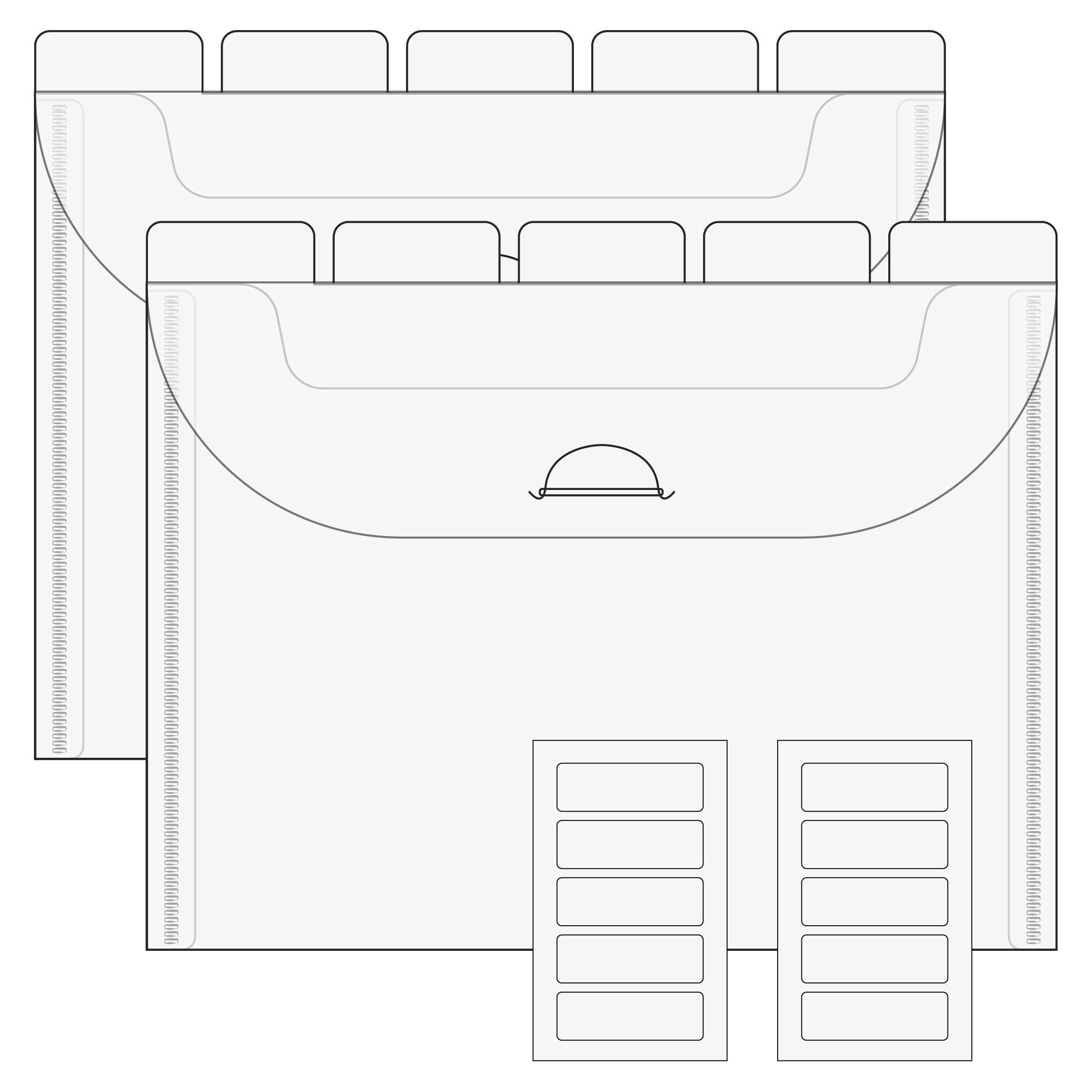 The Organized Option 4x6 Flip Flap Tabbed Divider Pockets - 10pk