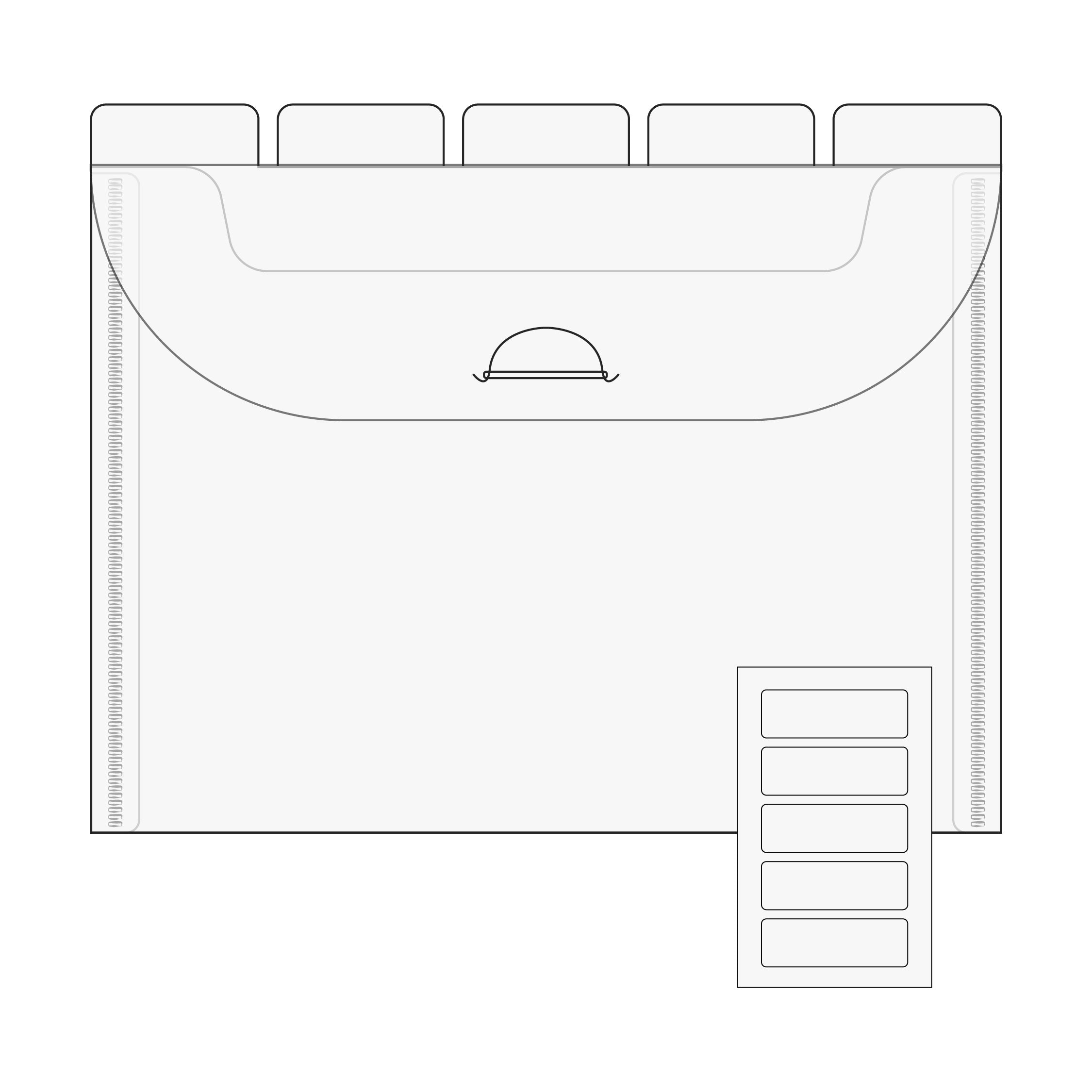 The Organized Option 4x6 Flip Flap Tabbed Divider Pockets - 10pk