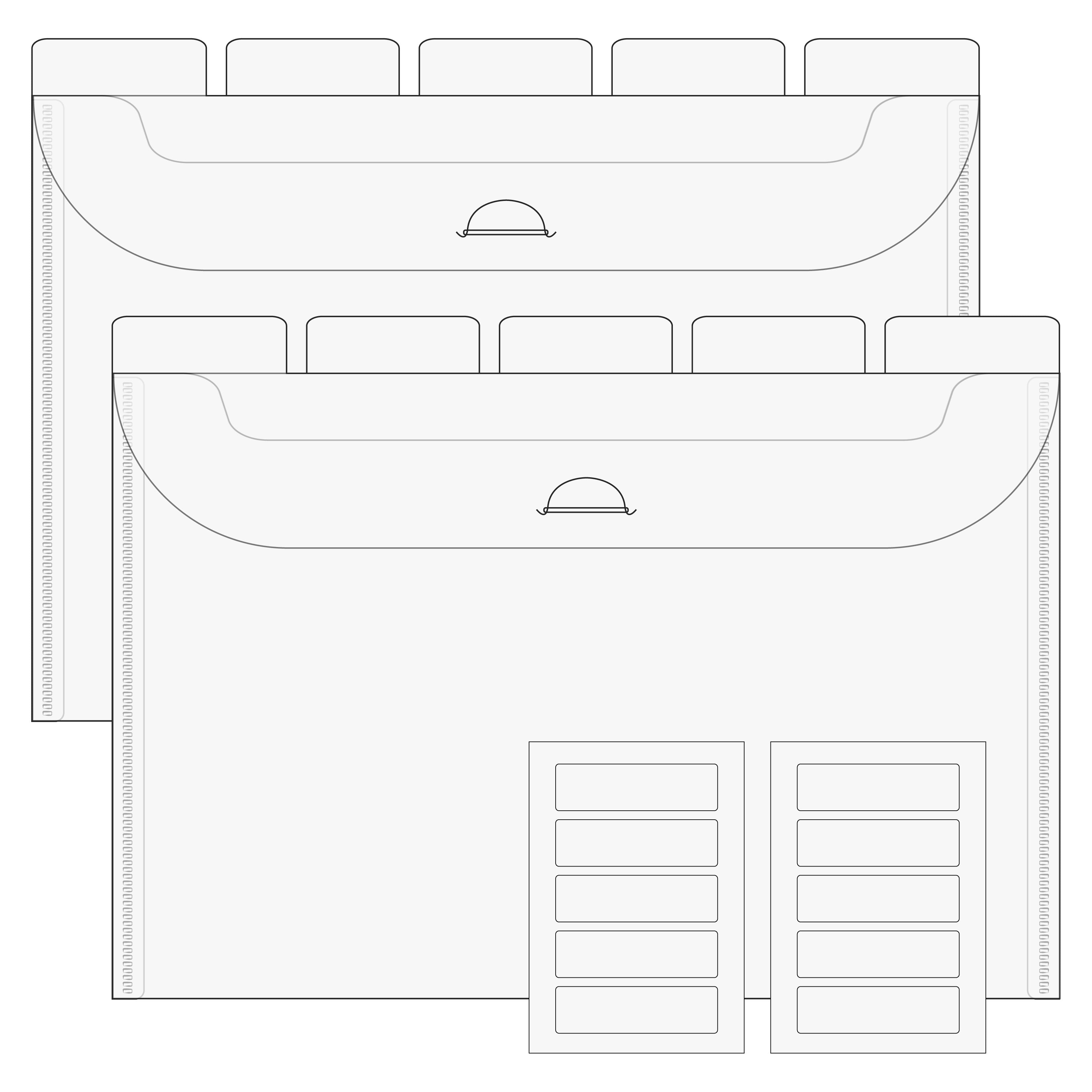 The Organized Option 9x6 Flip Flap Tabbed Divider Pockets - 10pk