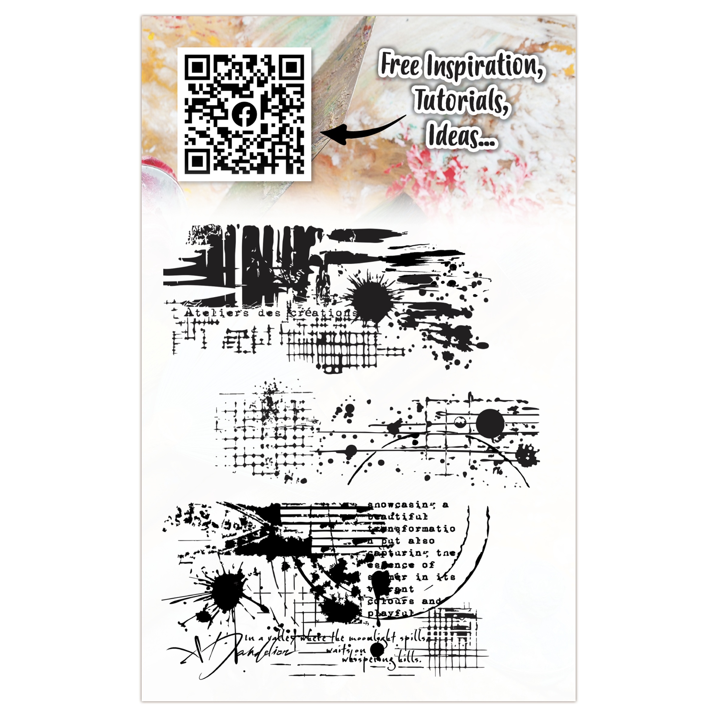 AALL and Create - A7 Stamp Set - Midnight Arcs