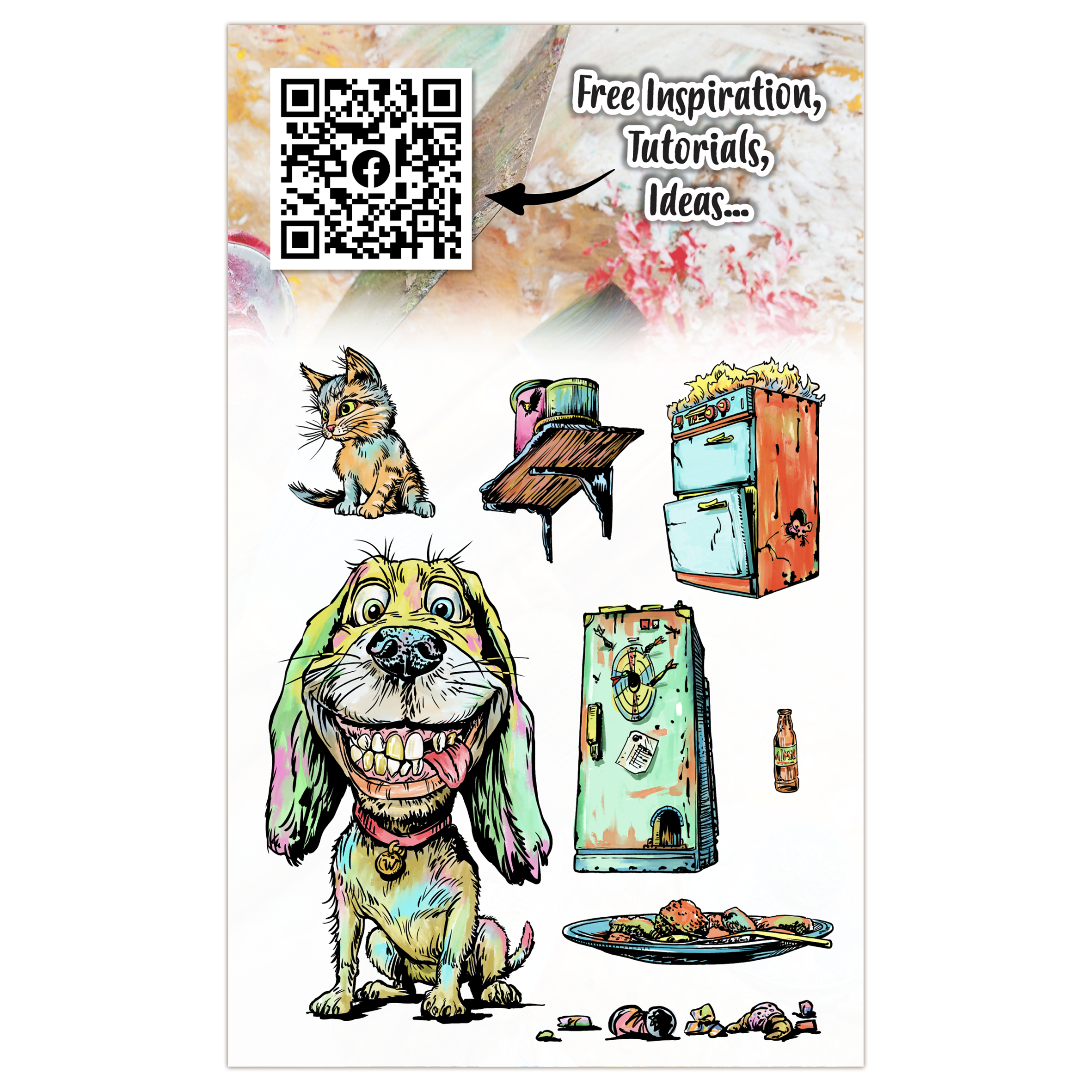 AALL and Create - A6 Stamp Set - The Ruff Life