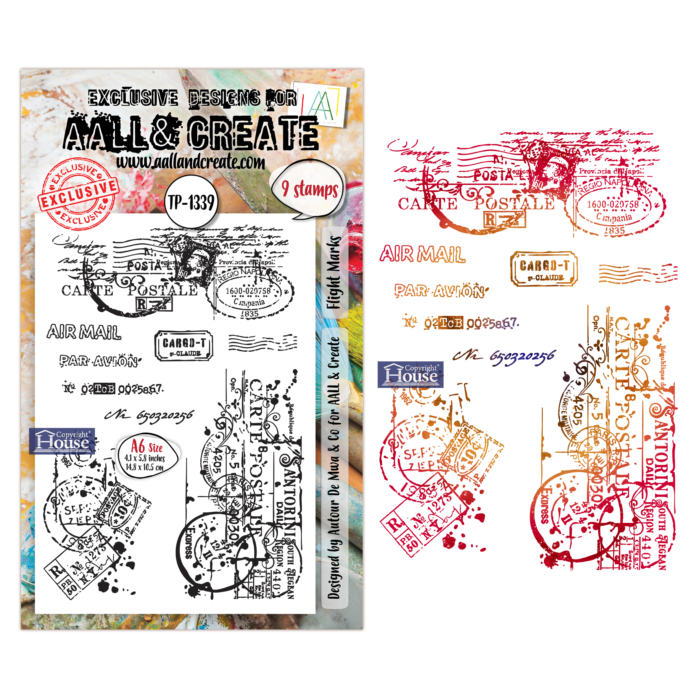 AALL and Create - A6 Stamp Sets - Flight Marks